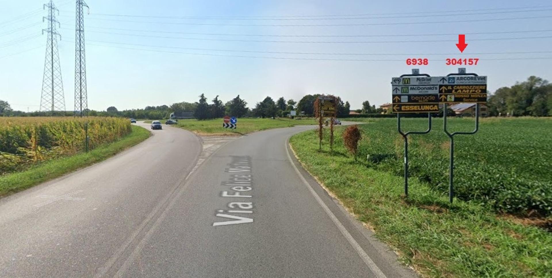 Impianto FRECCE / PREINSEGNE a Arcore, in zona La Bergamina