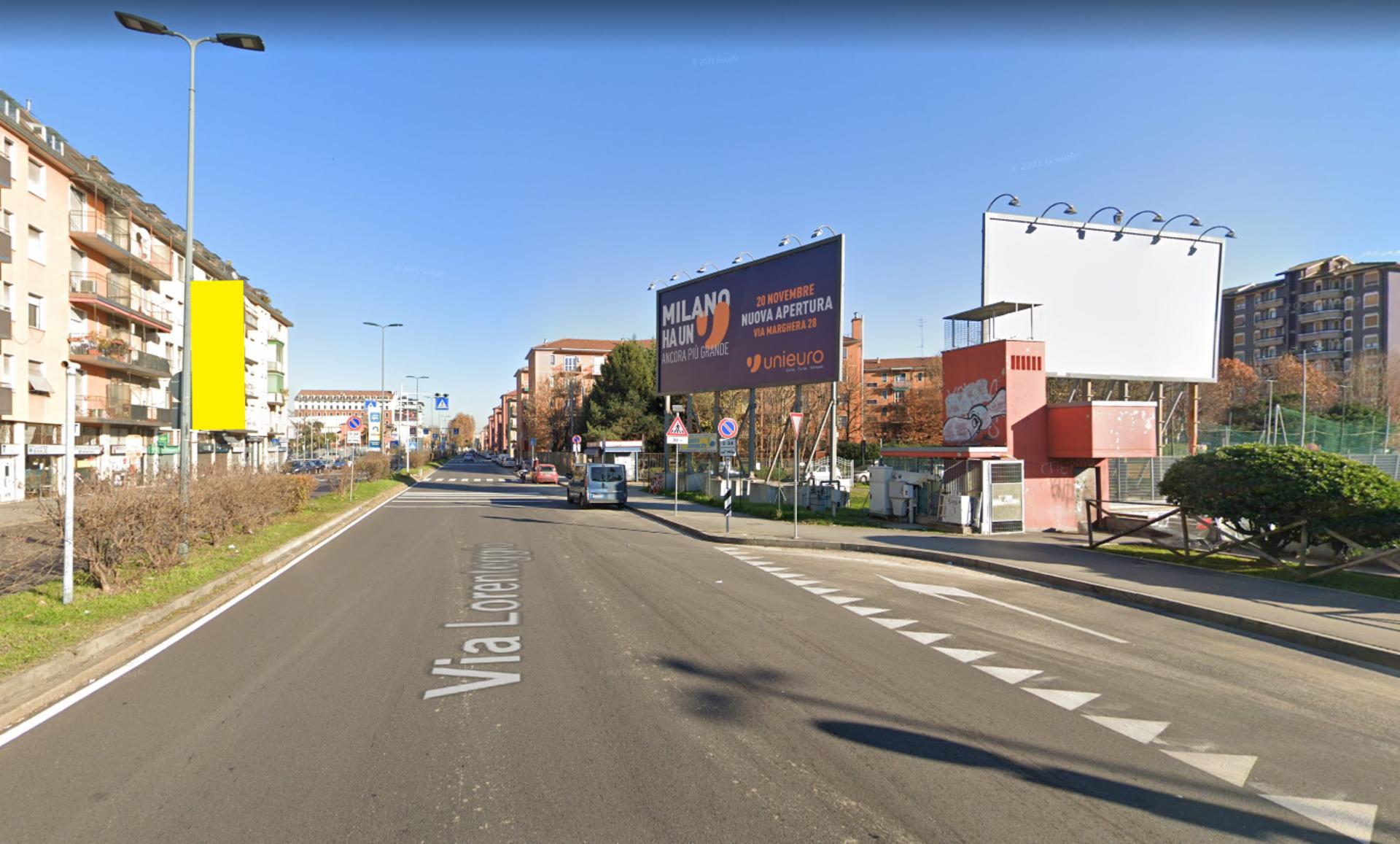 Impianto VERTICAL BANNER a Milano, in zona Lorenteggio Kebap