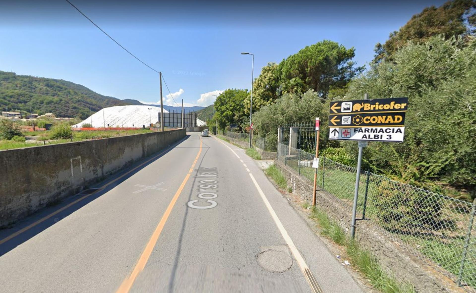 Impianto frecce / preinsegne a Albisola Superiore