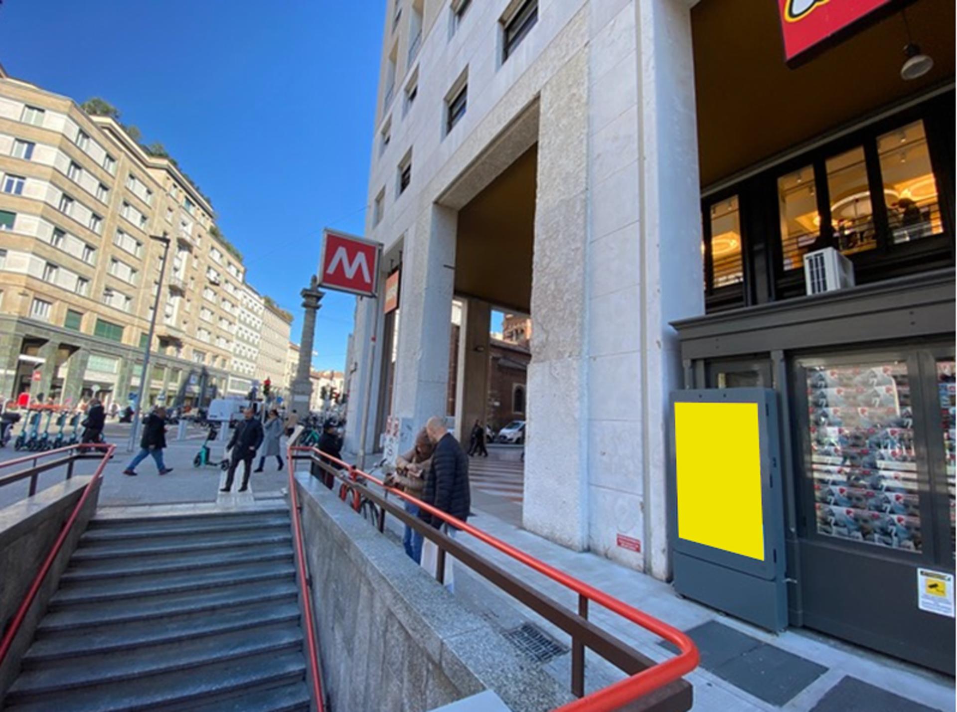 Impianto TOTEM DIGITALE a Milano, in zona Colonna di Porta Orientale