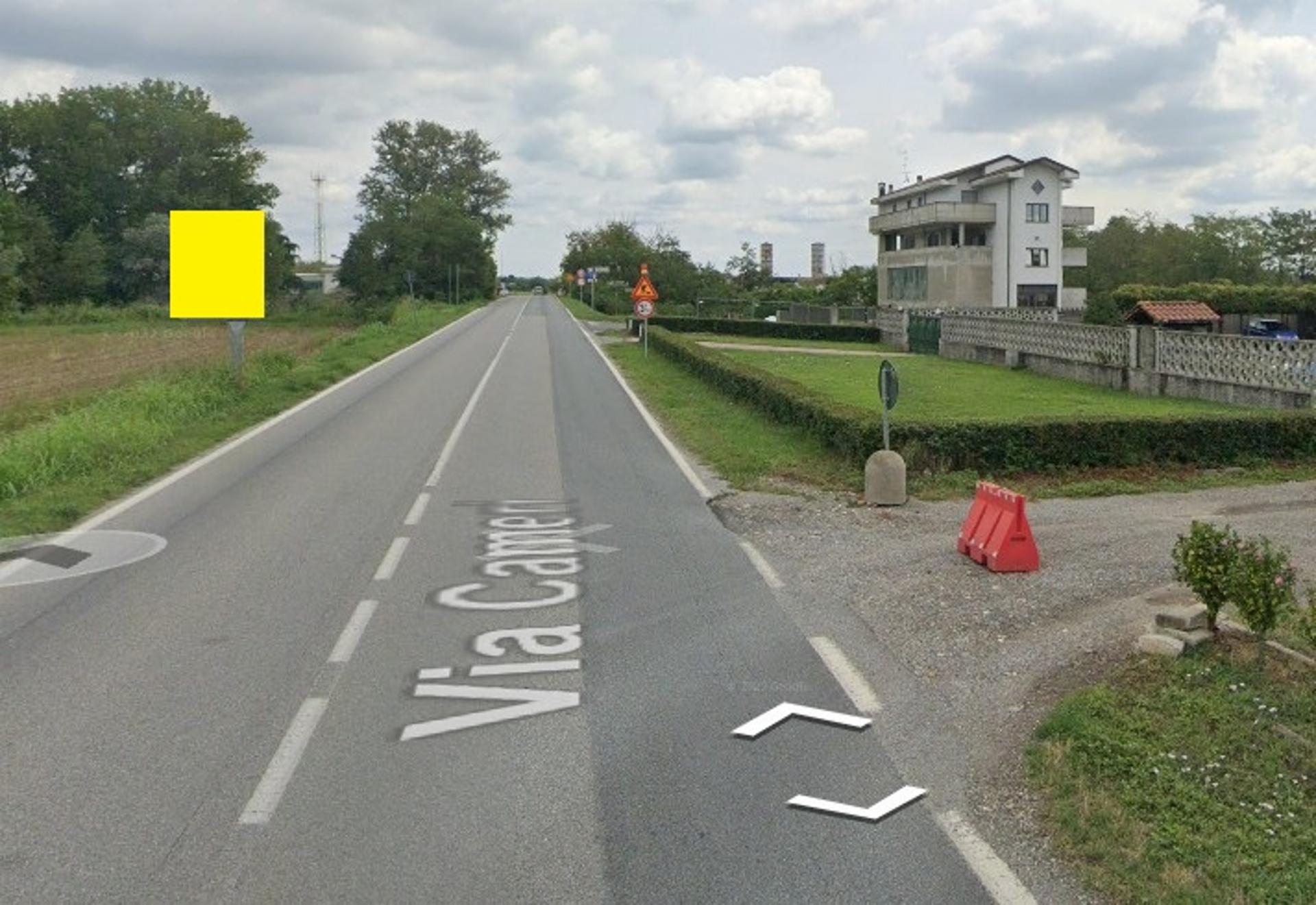 Impianto CARTELLONISTICA a Novara, in zona Chiesa parrocchiale di San Maiolo
