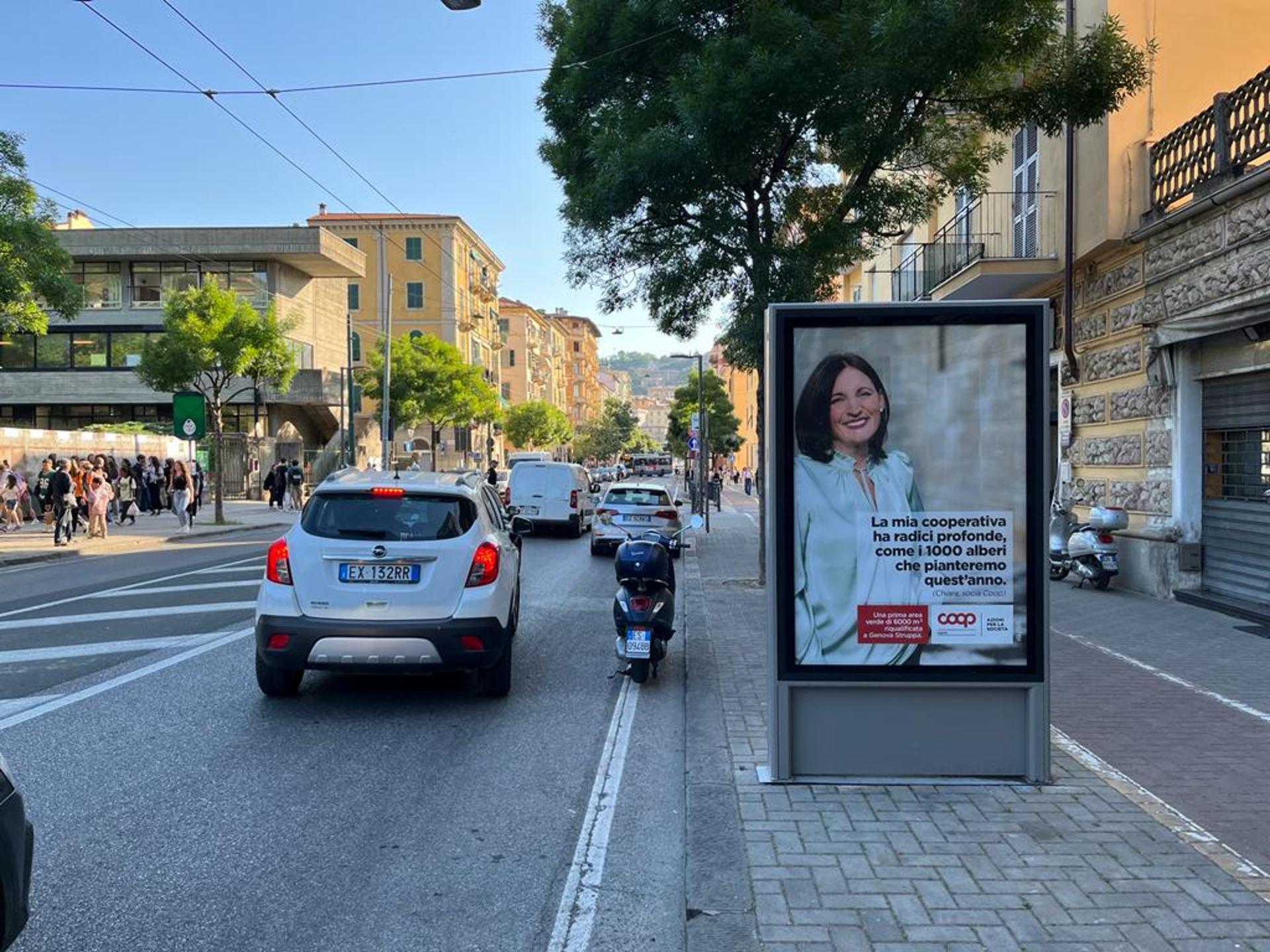 Impianto TOTEM a La Spezia, in zona Caffetteria 2 Giugno
