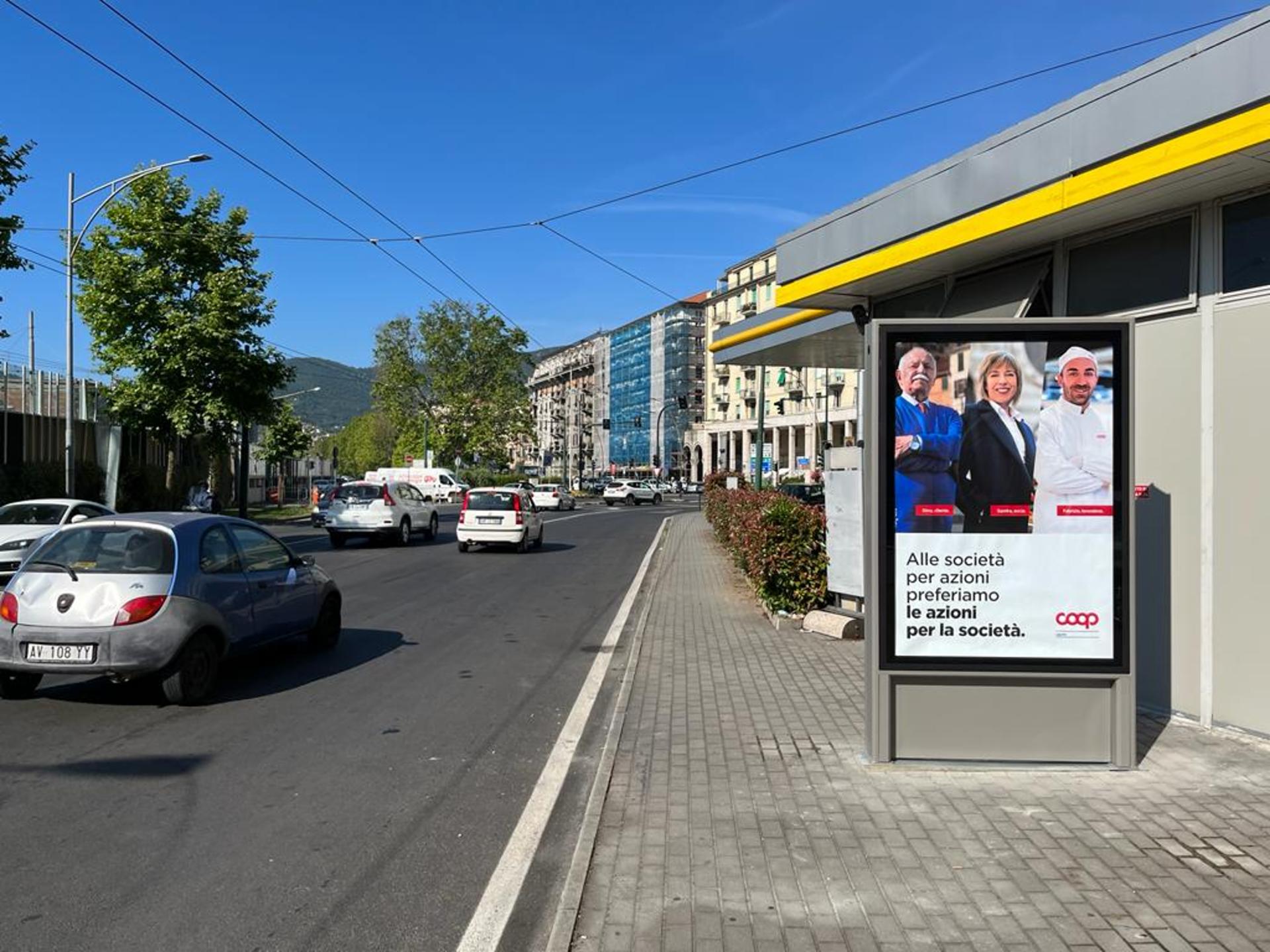 Impianto a VIALE San Bartolomeo ang. P.le Duca degli Abruzzi - direz. Centro Città  La Spezia