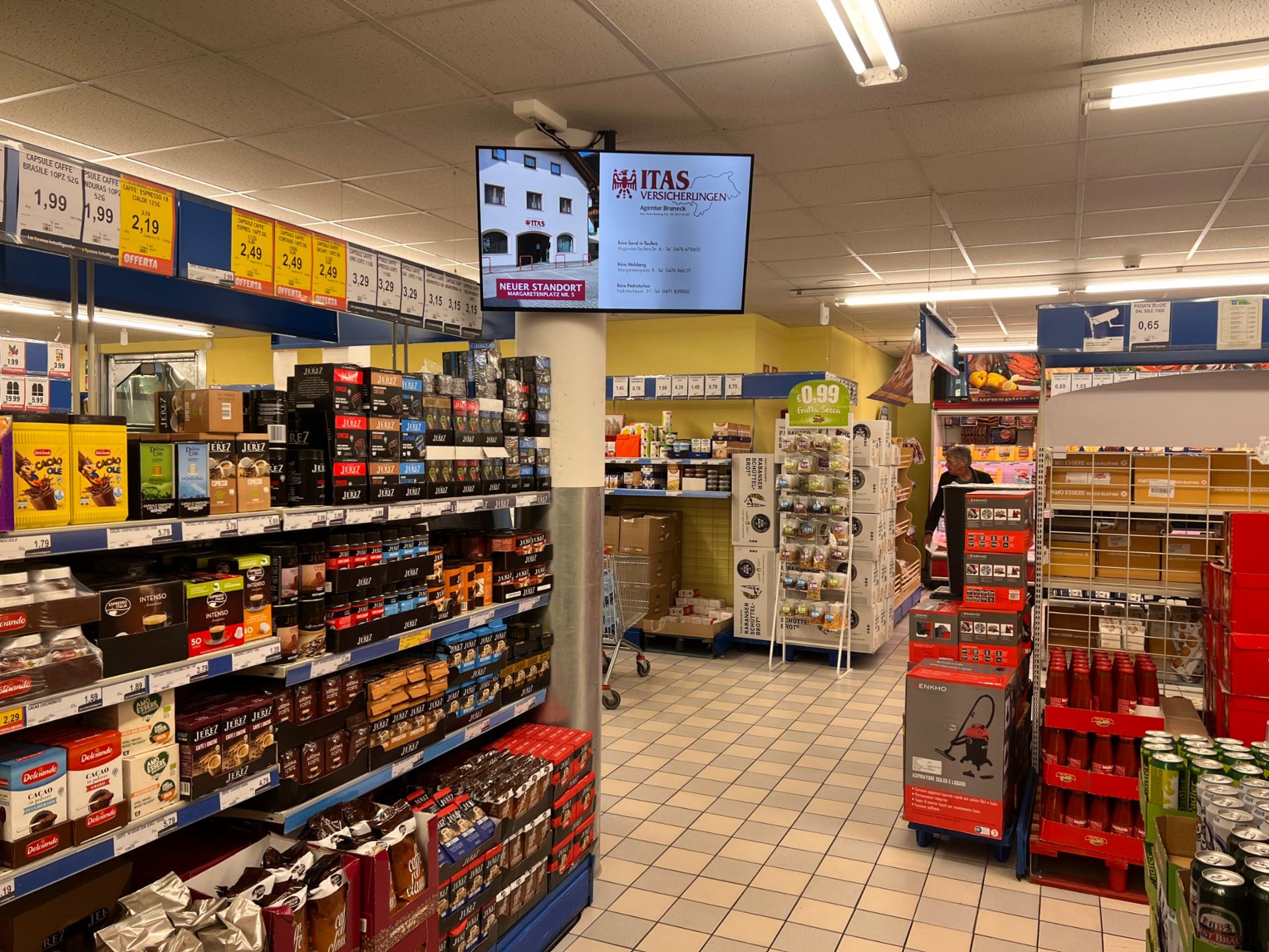 Impianto DISPLAY / LED a Monguelfo-Tesido, in zona EuroSpin
