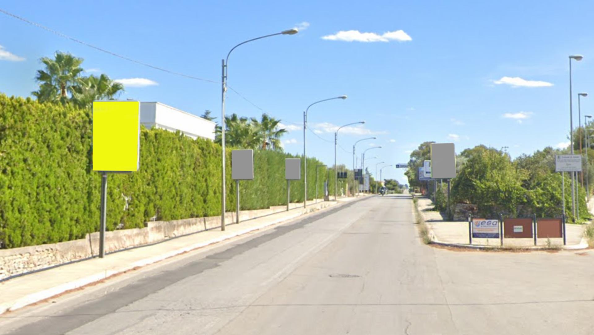 Impianto CARTELLONISTICA a Corato, in zona Obitorio