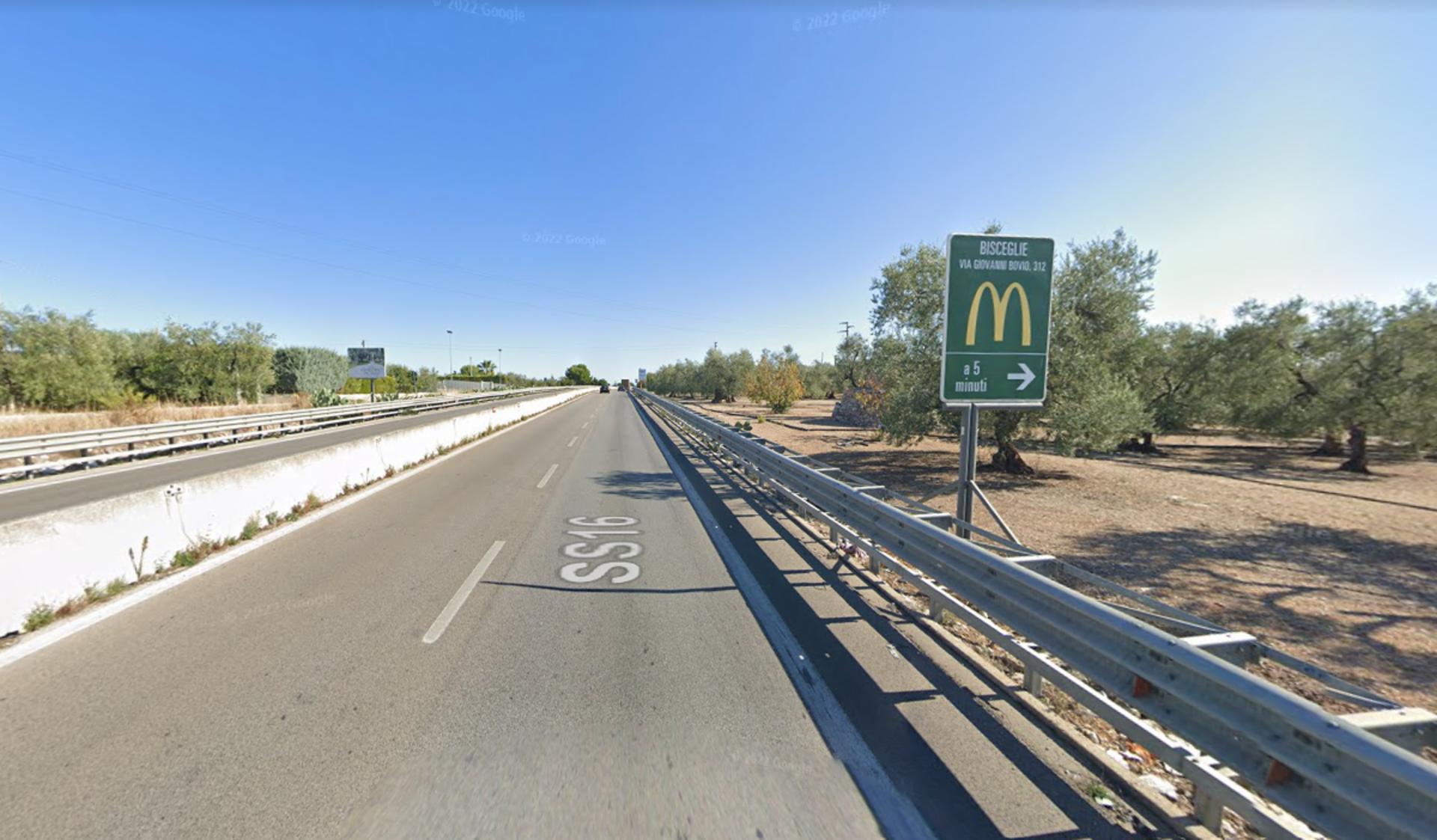 Impianto a STRADA SS16 km 763+900 dx - 764  Trani