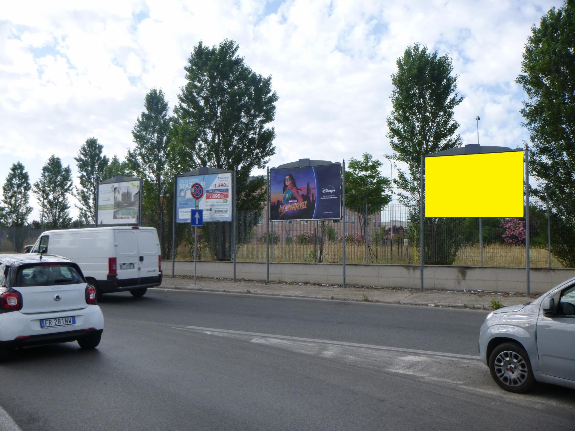 Impianto POSTER a Roma, in zona La Rustica U.I.R.