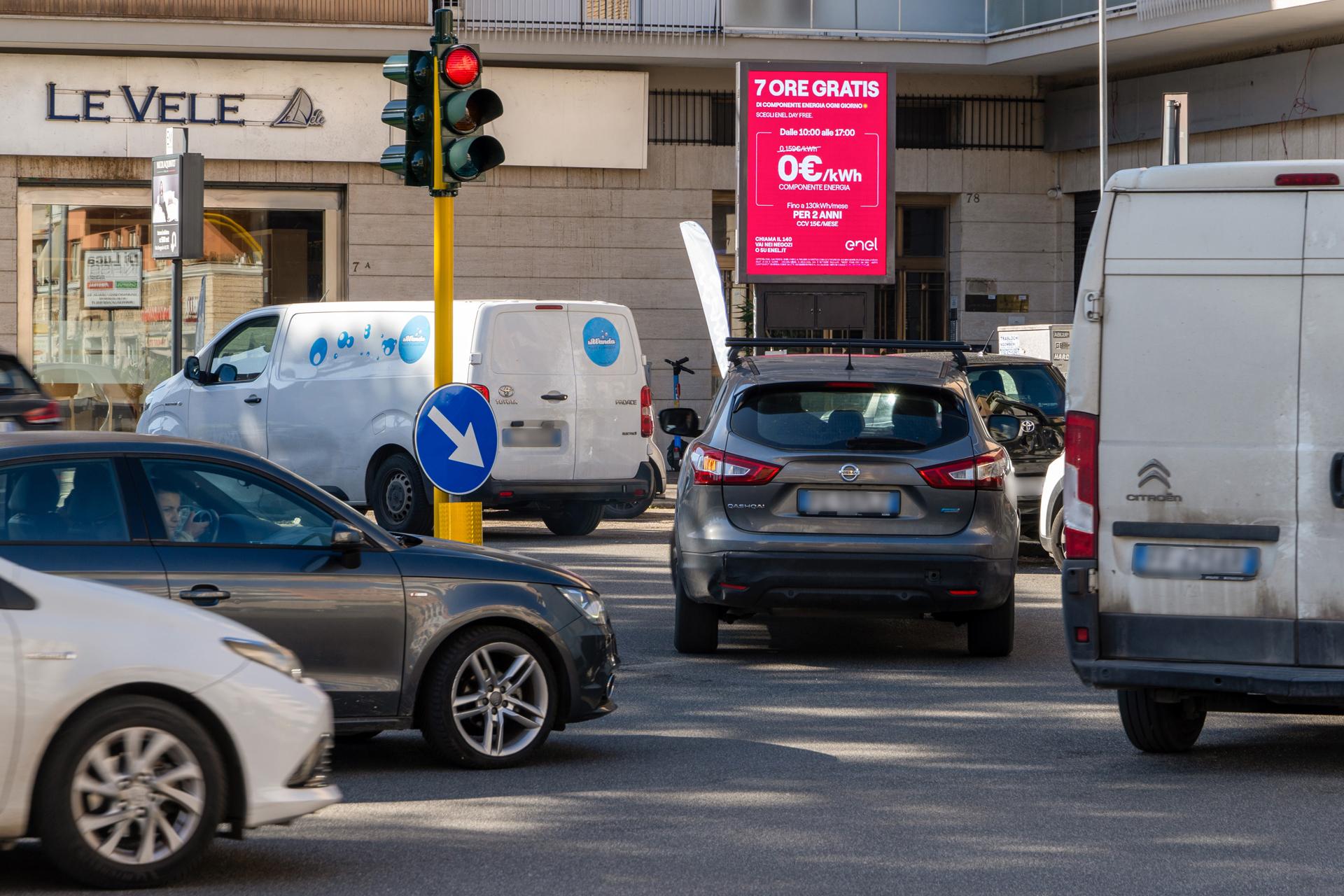 Impianto TOTEM DIGITALE a Roma, in zona Le Vele