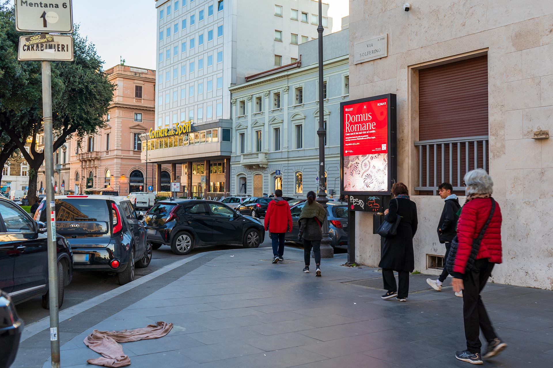 Impianto a PIAZZA INDIPENDENZA - ang. Via Solferino  Roma