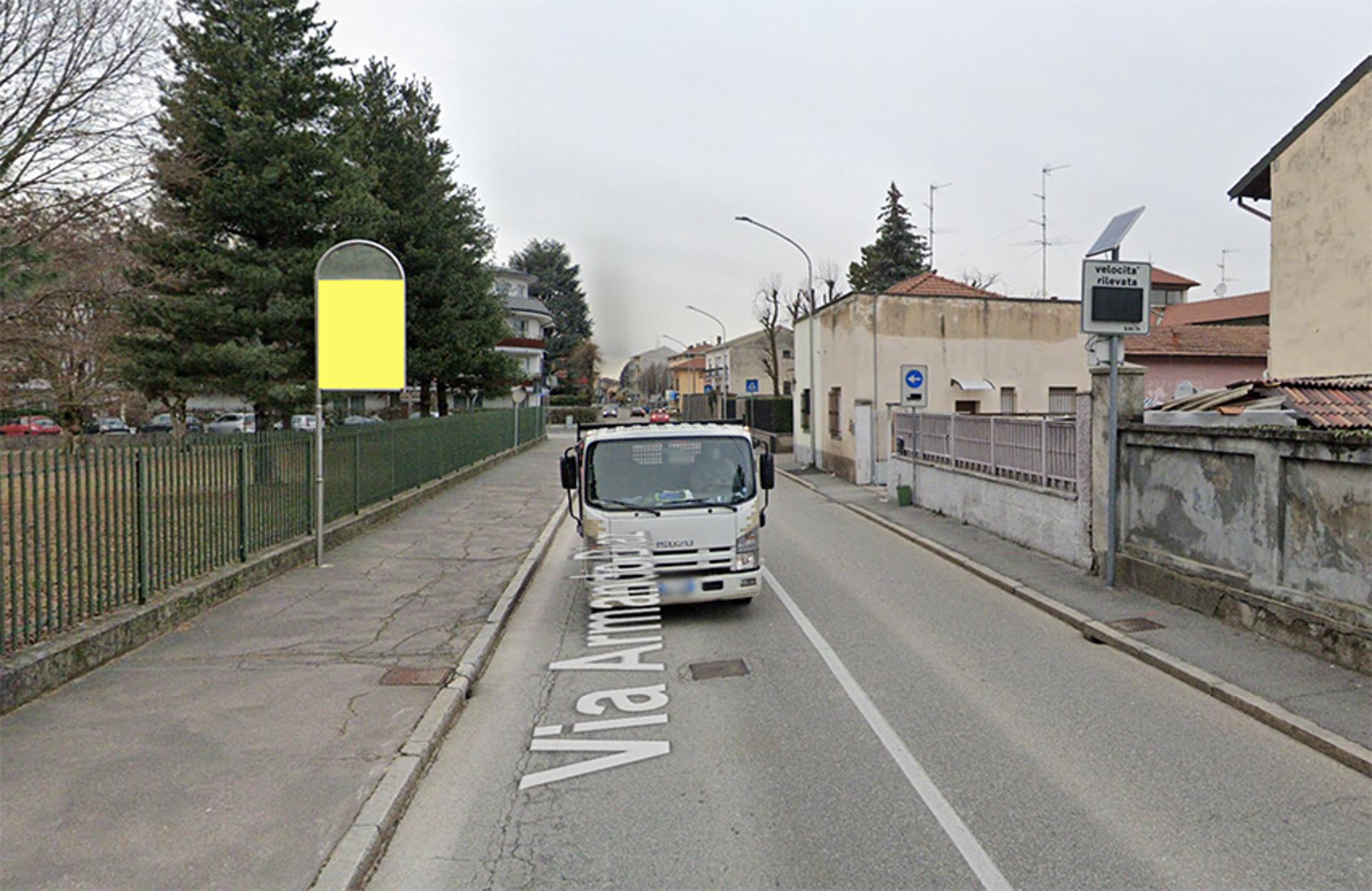 Impianto CARTELLONISTICA a Magnago, in zona Scuola Secondaria di Primo Grado Don Milani