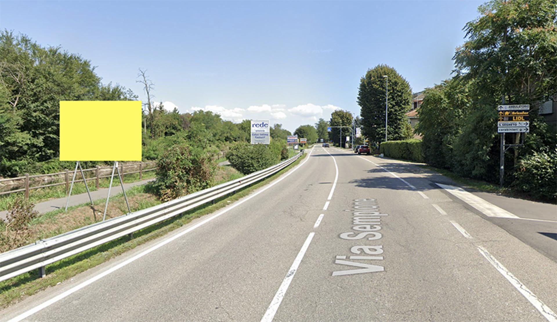 Impianto CARTELLONISTICA a Nerviano, in zona Birreria Sempione