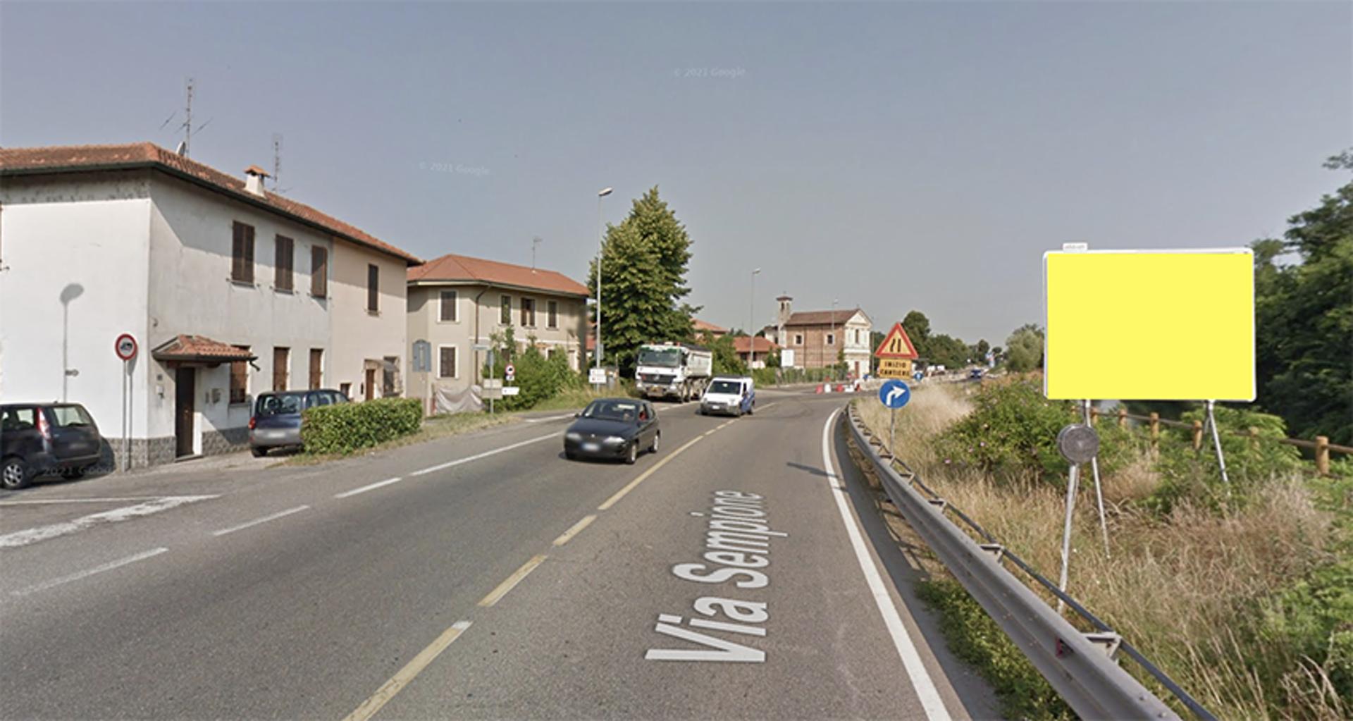 Impianto CARTELLONISTICA a Nerviano, in zona Bar Trattoria l'Aida