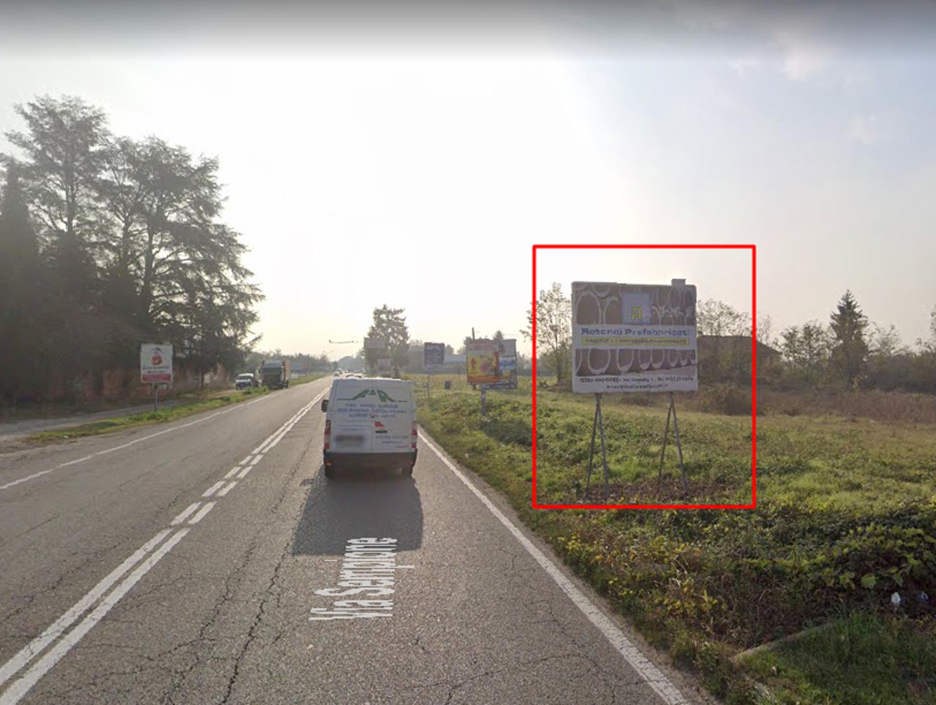 Impianto CARTELLONISTICA a San Vittore Olona, in zona Museo Crespi Bonsai