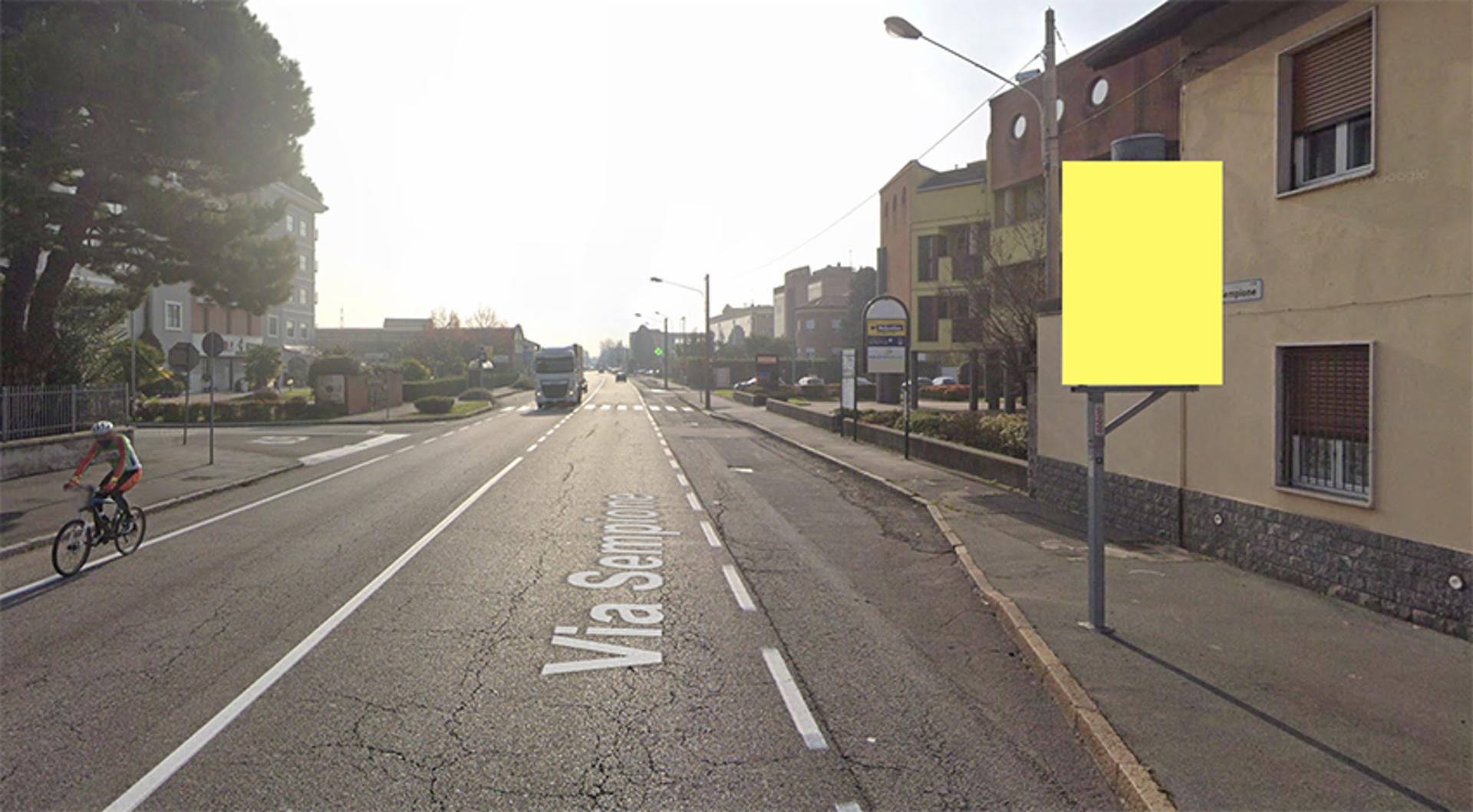 Impianto CARTELLONISTICA a San Vittore Olona, in zona La fornace