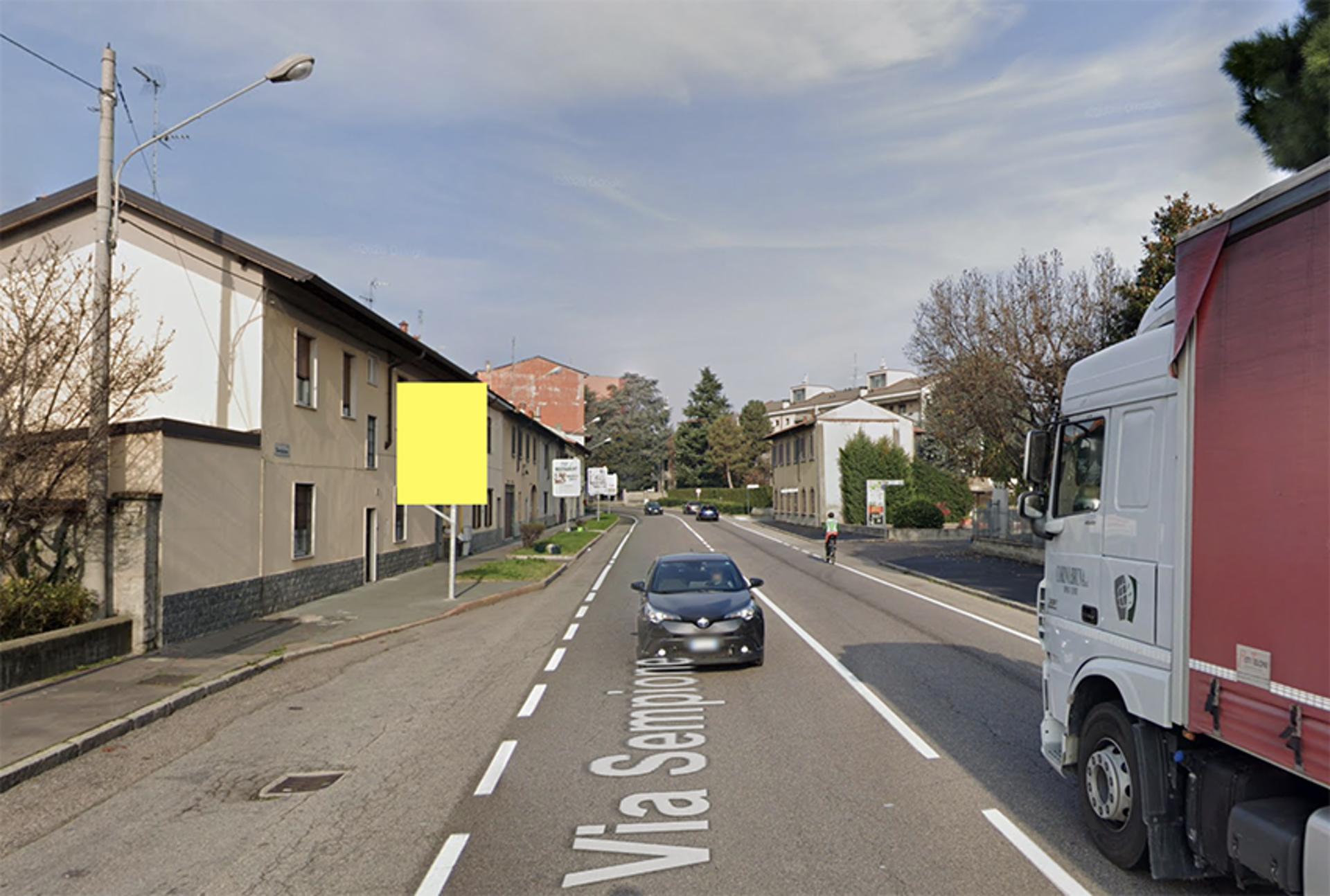 Impianto CARTELLONISTICA a San Vittore Olona, in zona La fornace