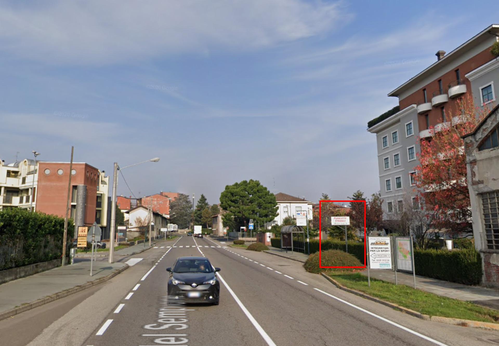 Impianto CARTELLONISTICA a San Vittore Olona, in zona La fornace
