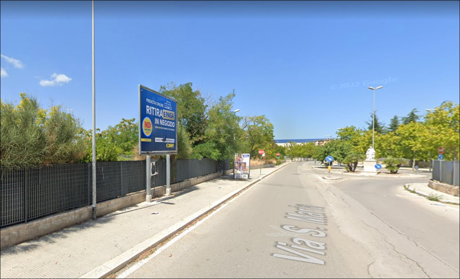 Impianto POSTER a Corato, in zona Supermercato MD