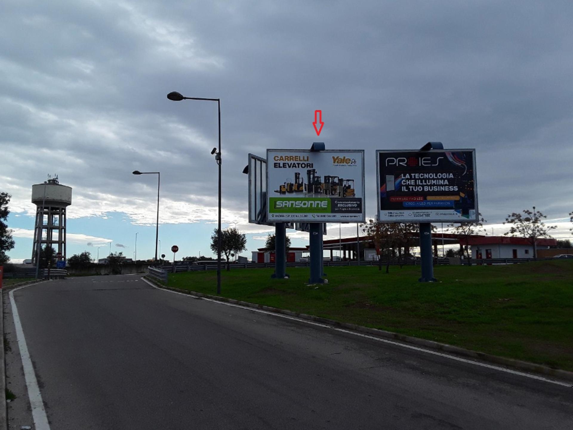 Impianto POSTER a Molfetta, in zona EuroSpin
