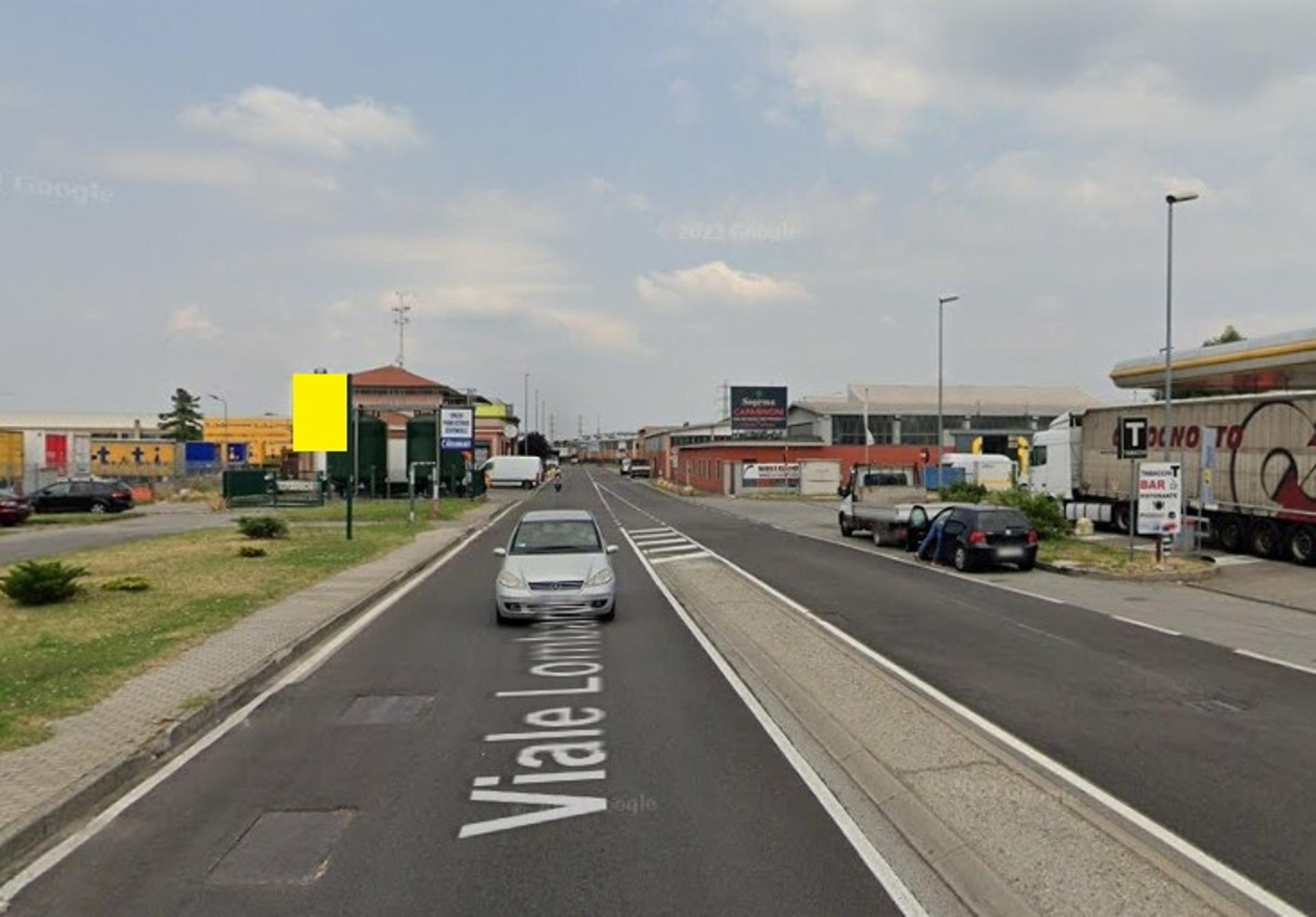 Impianto CARTELLONISTICA a San Giuliano Milanese, in zona Geox