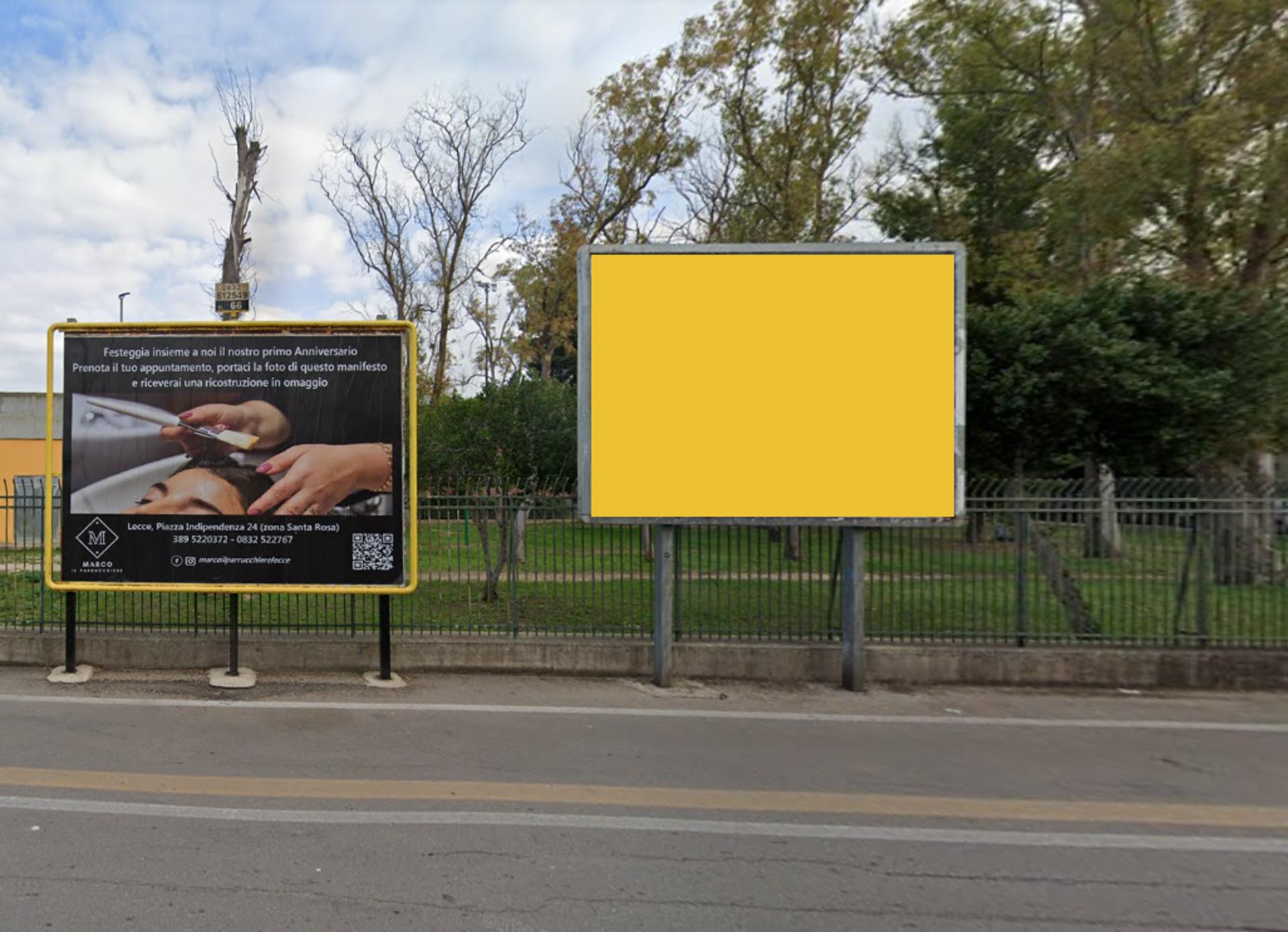 Impianto POSTER a Lecce, in zona Stuzzicando