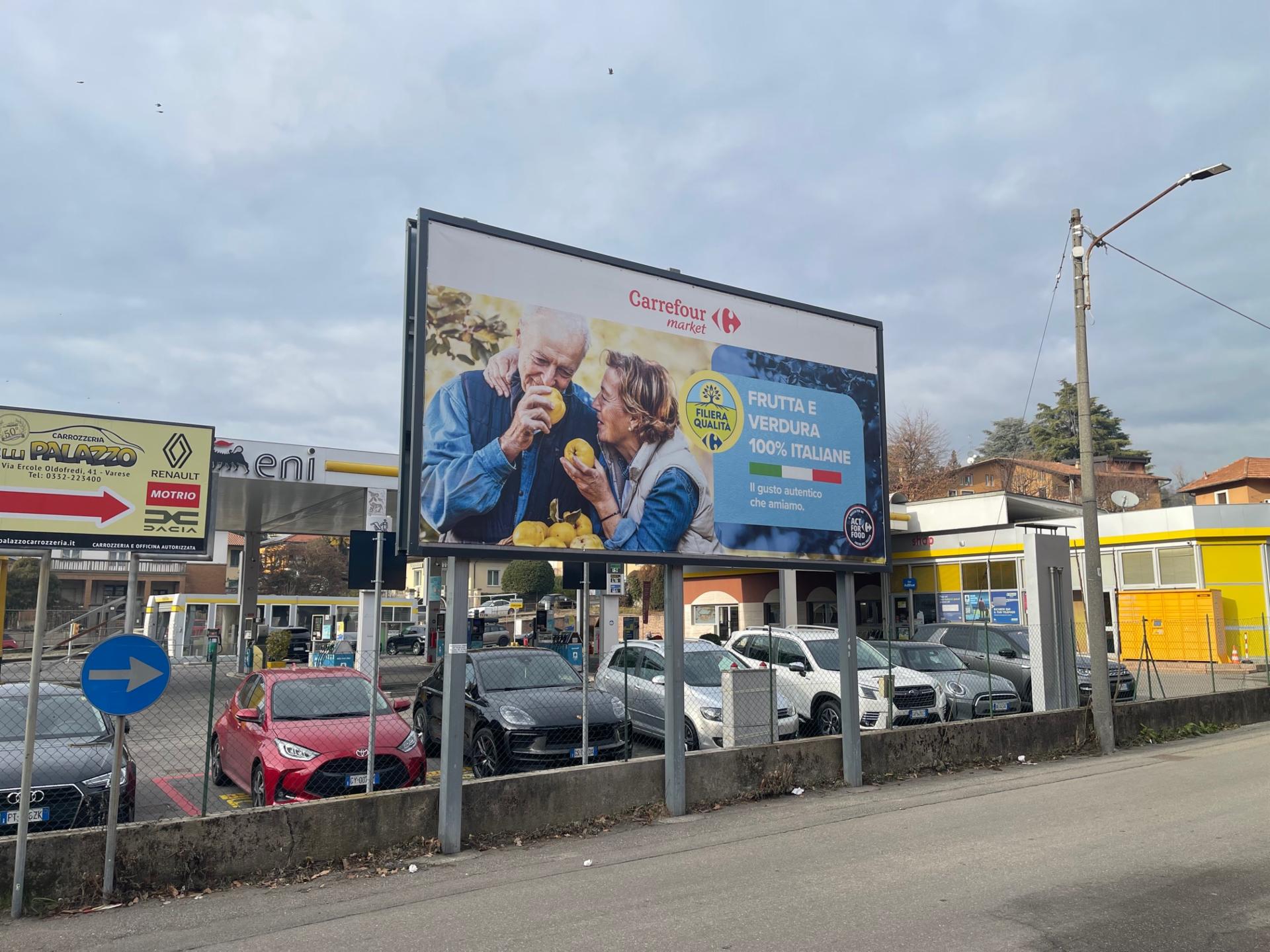 Impianto 6 X 3 a Varese, in zona Zina Moda