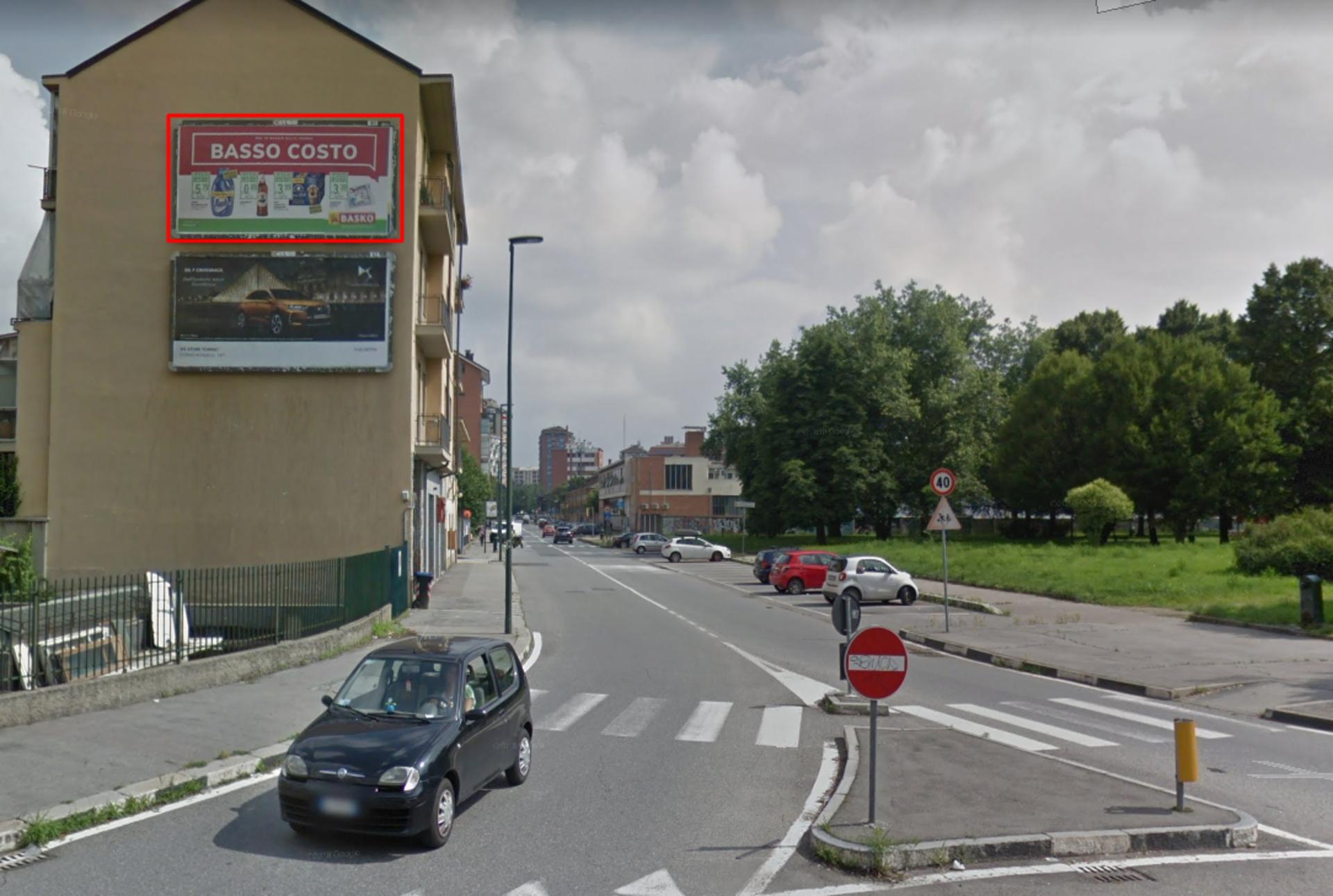 Impianto 6 X 3 a Torino, in zona Falcone Parrucchieri