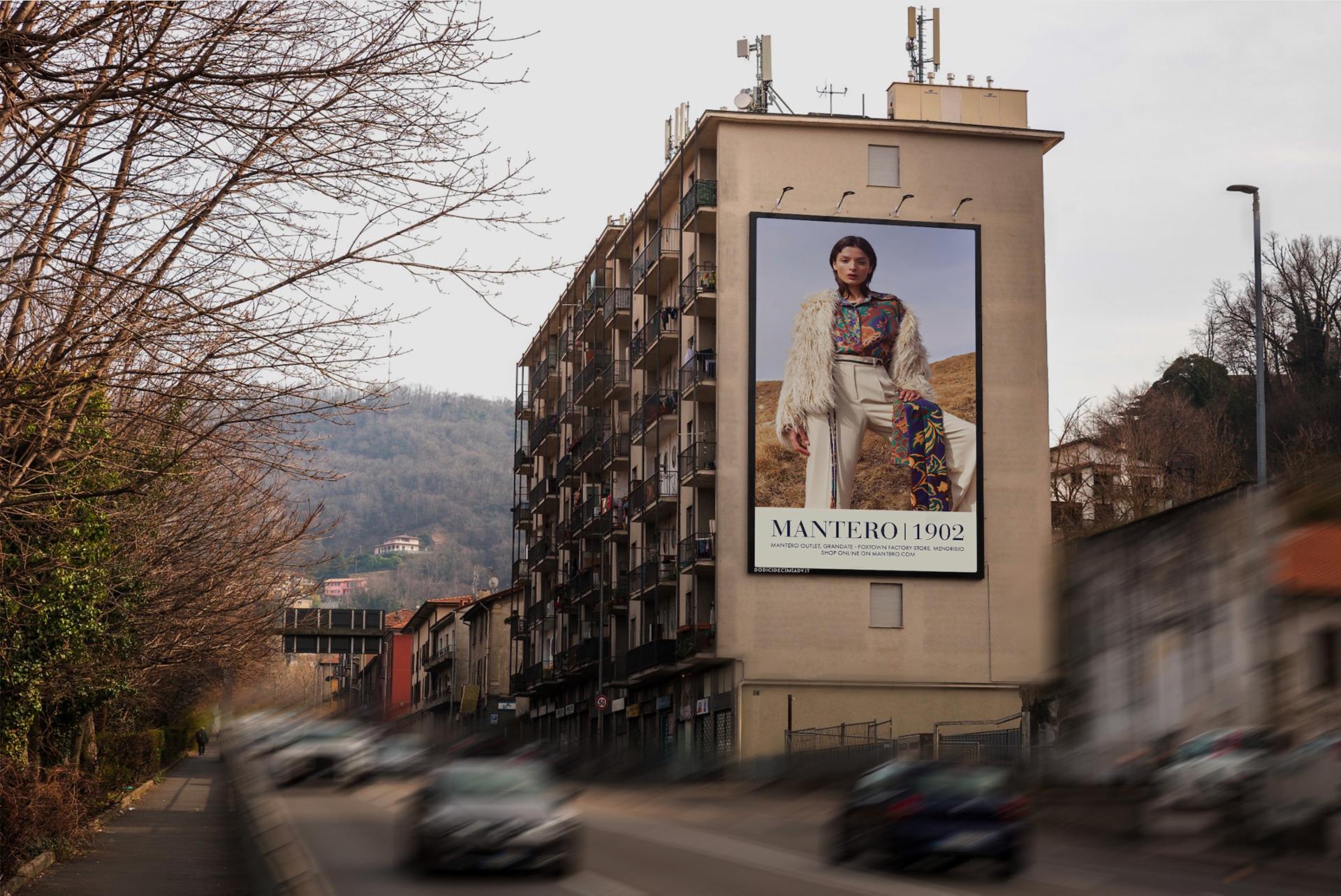 Impianto MAXI AFFISSIONE a Como, in zona La Vecchia Trattoria
