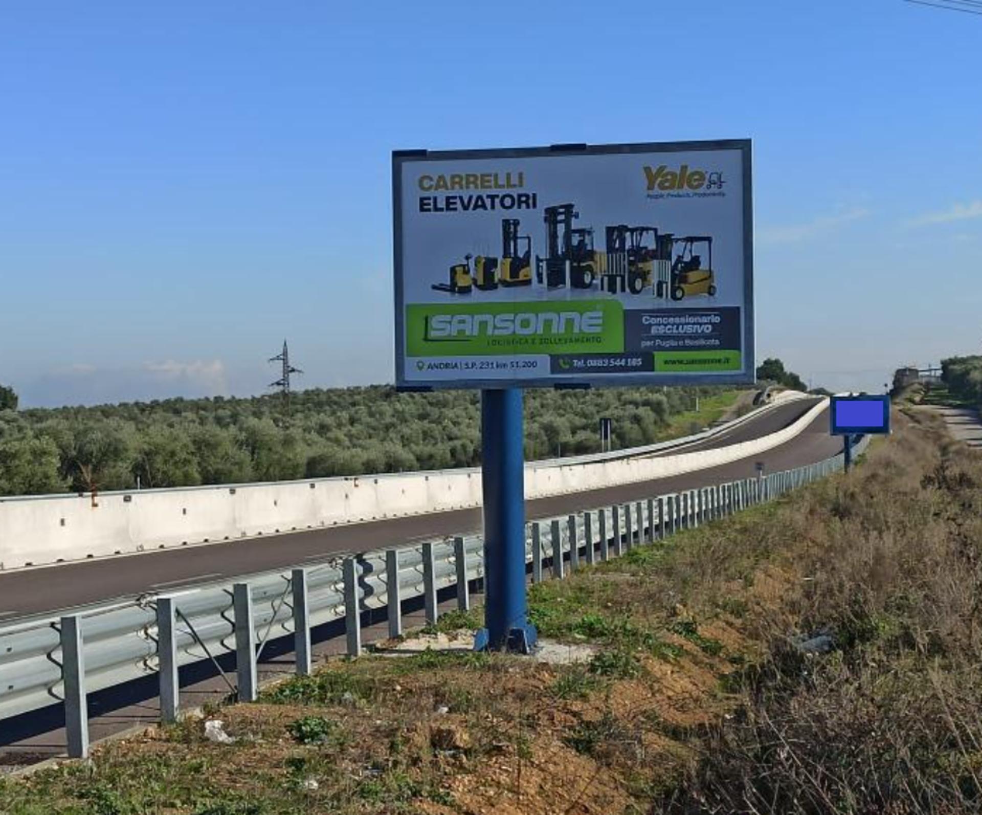 Impianto a SP 02 CANOSA/ANDRIA ( KM 56+850 )  Andria