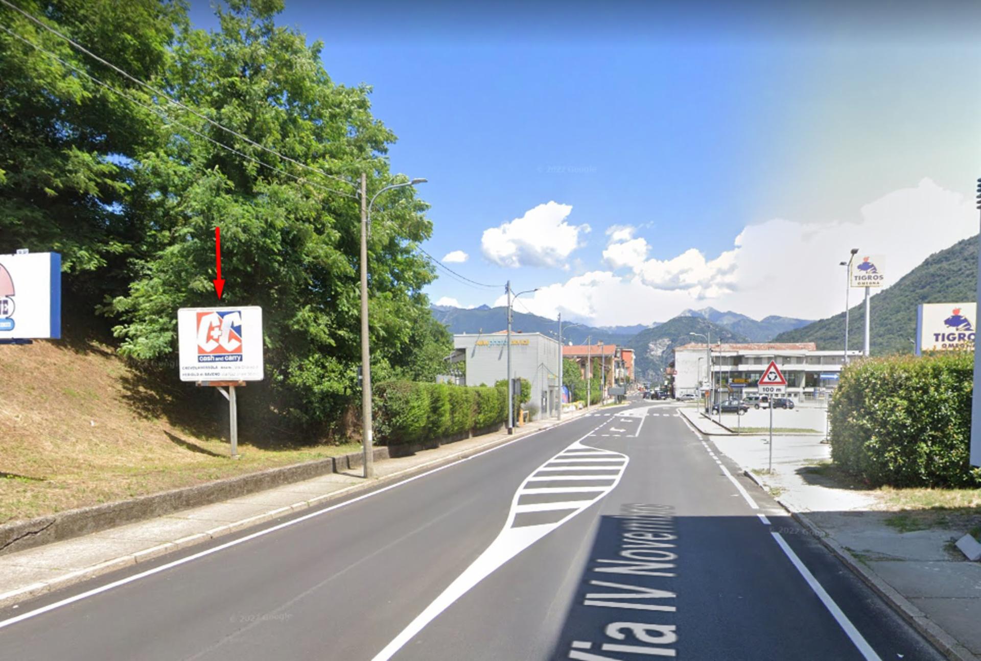 Impianto POSTER a Omegna, in zona Chiesa di San Giuseppe Artigiano