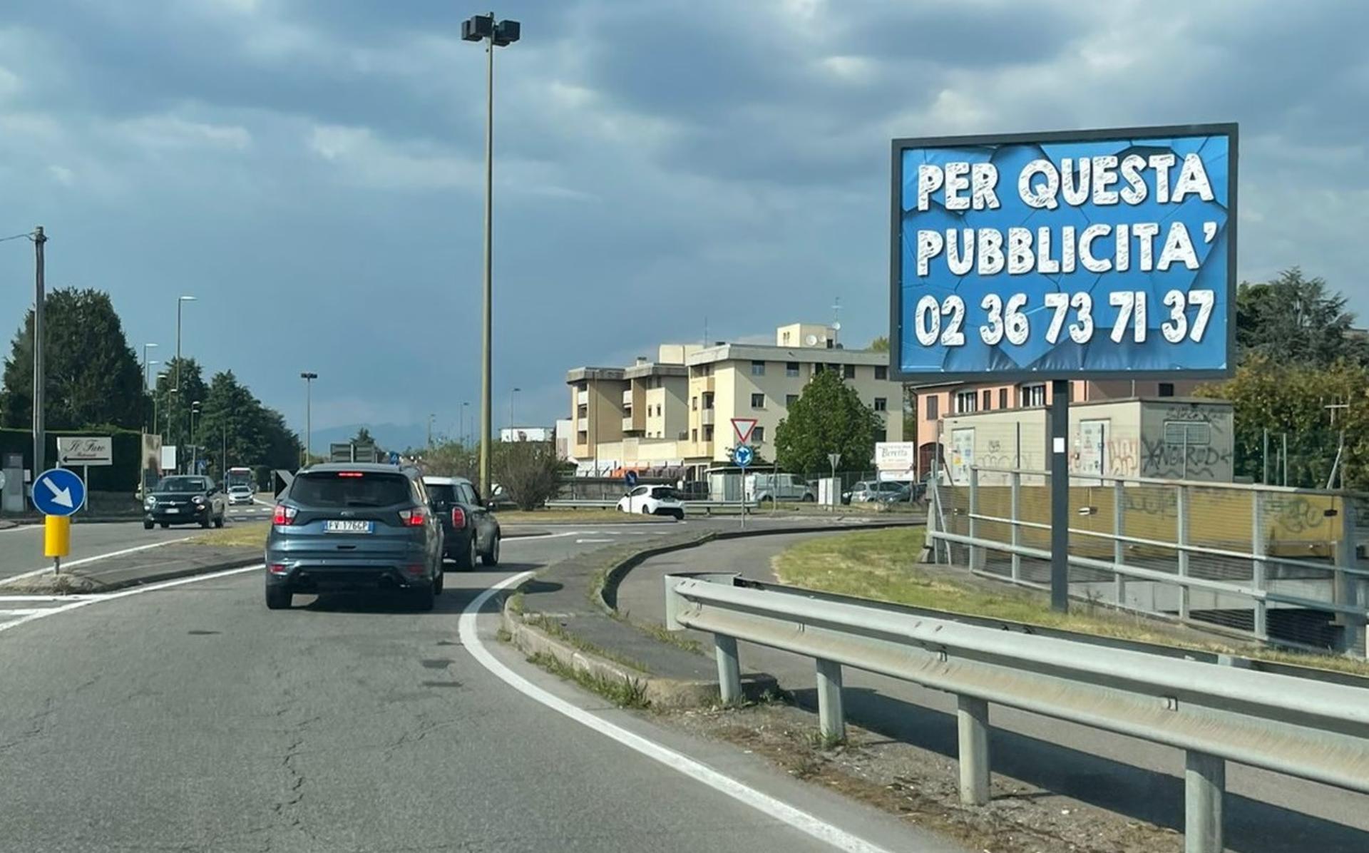 Impianto POSTER a Vimercate, in zona White Lady