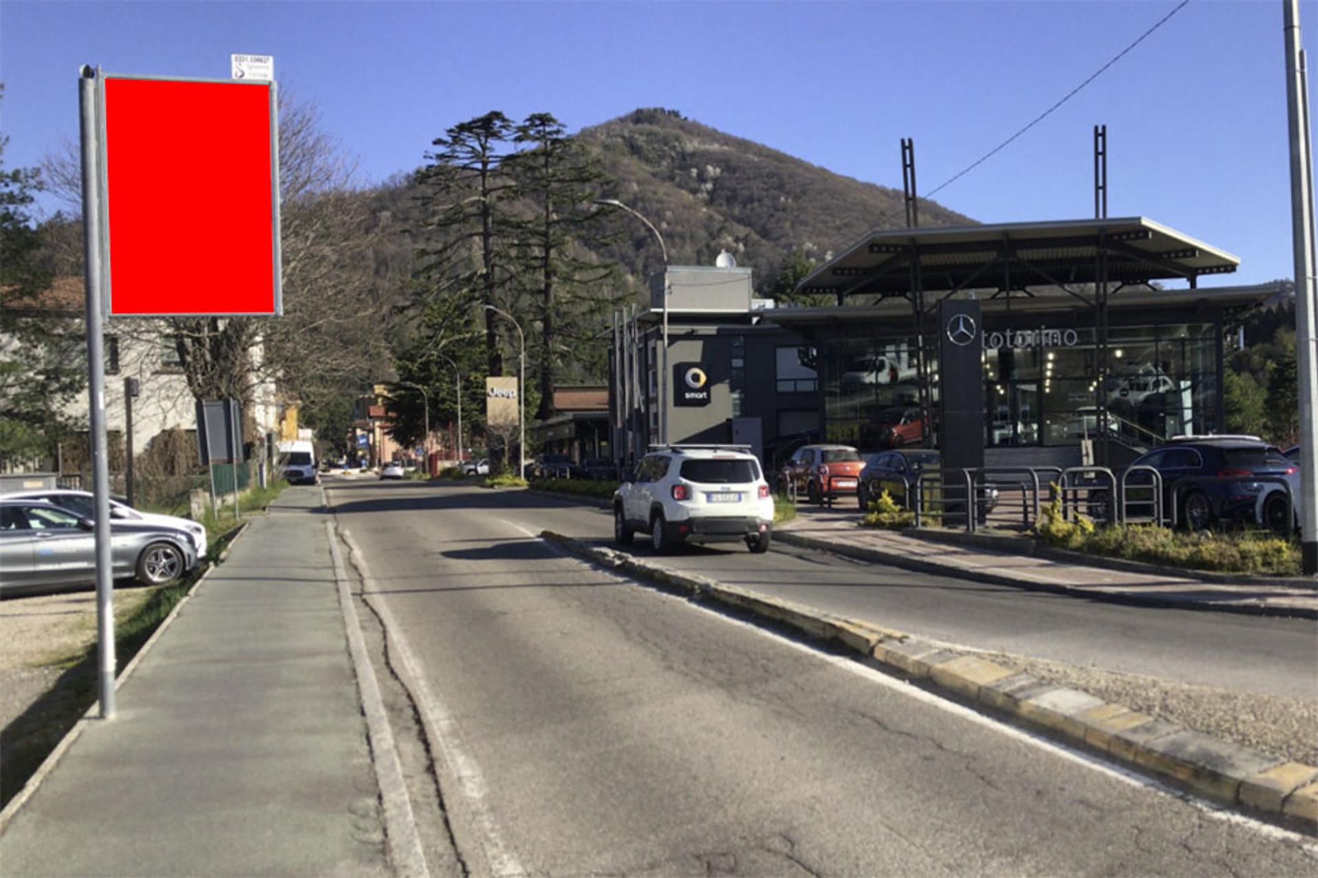 Impianto CARTELLONISTICA a Induno Olona, in zona Biblioteca comunale di Induno Olona