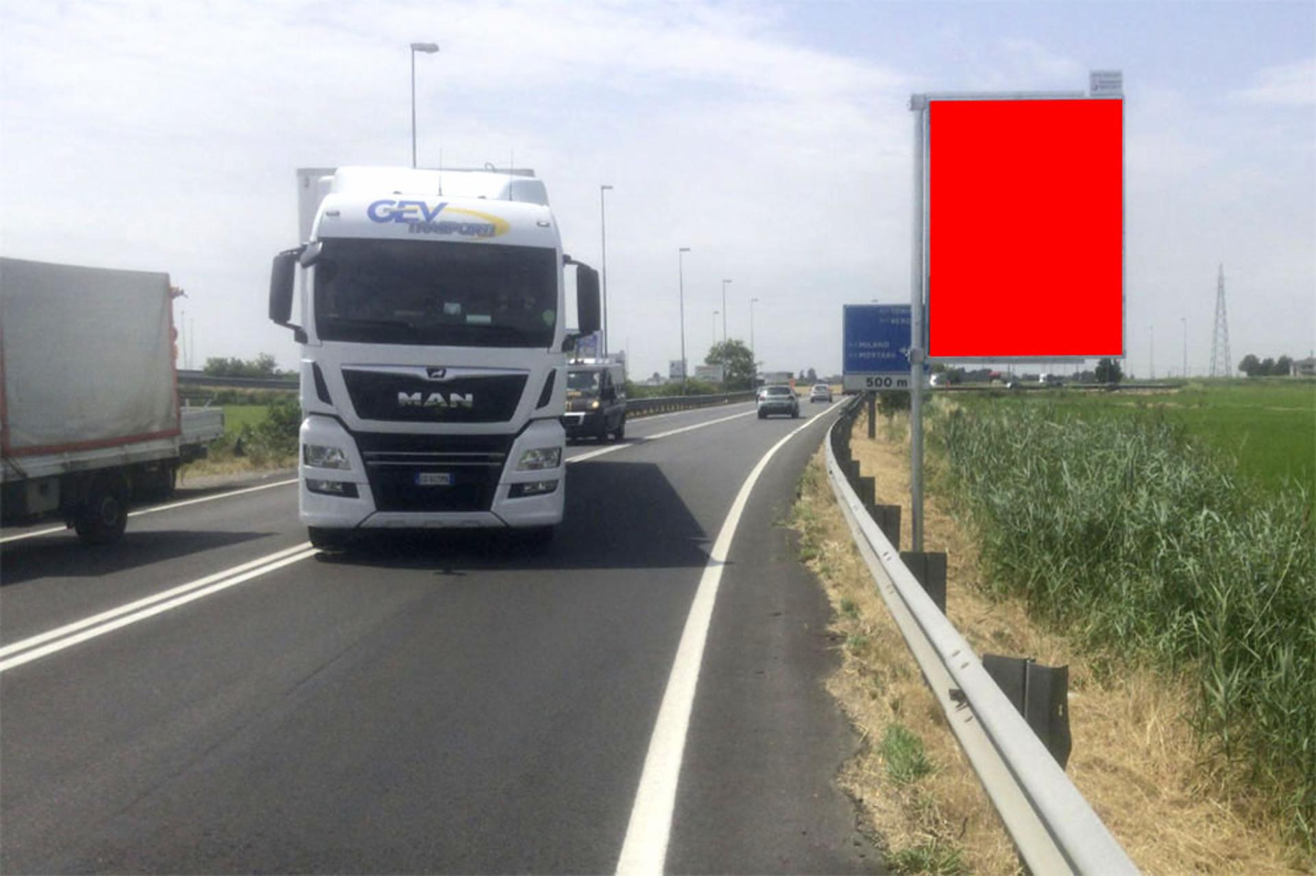 Impianto CARTELLONISTICA a Novara, in zona Via Pier Lombardo 230