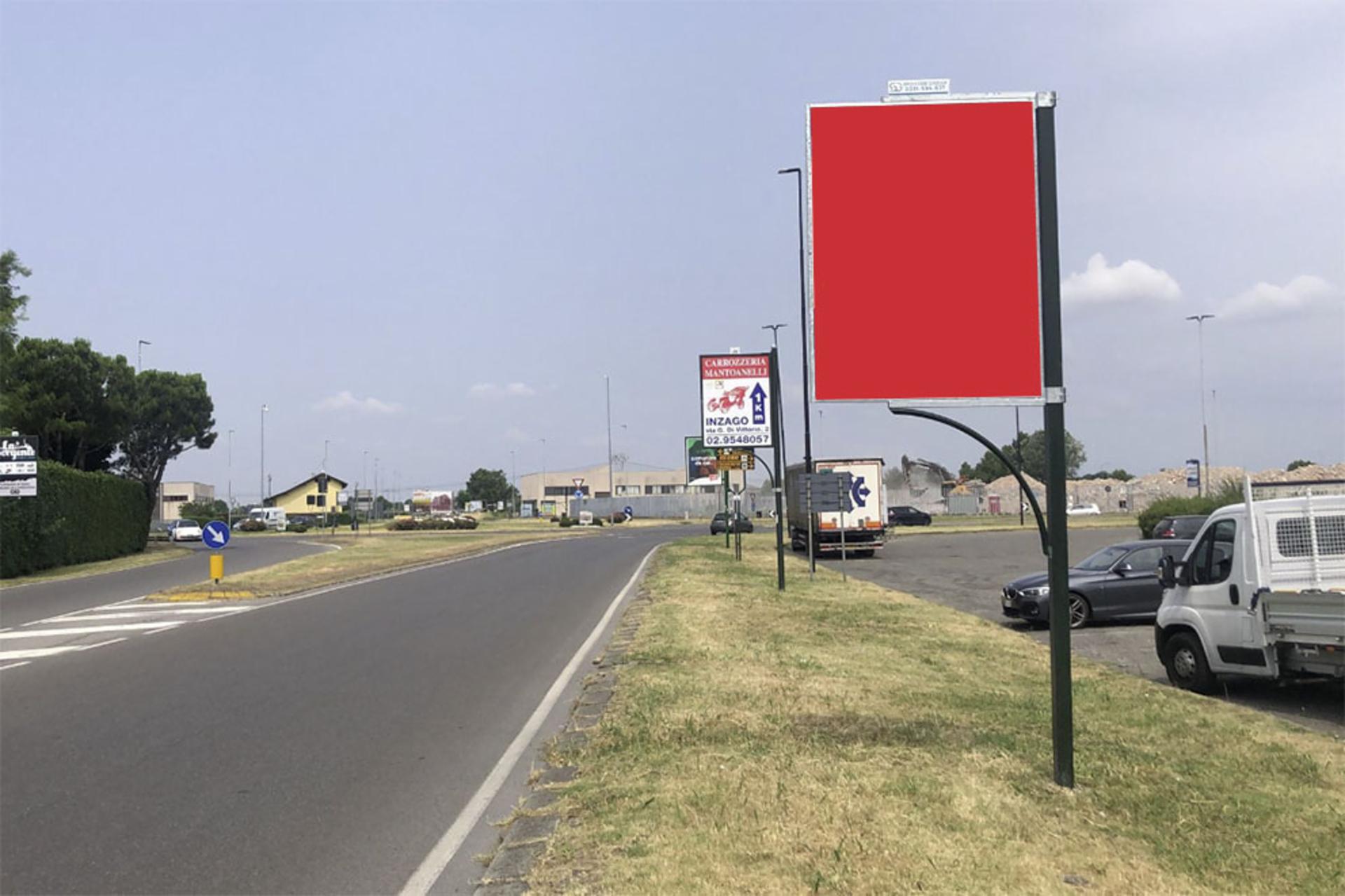 Impianto CARTELLONISTICA a Cassano d'Adda, in zona Anymore