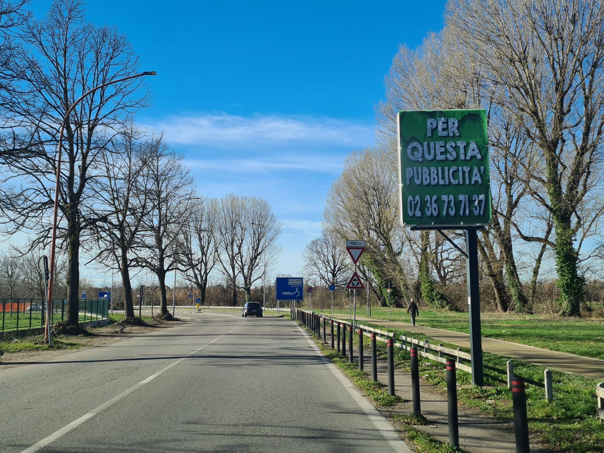 Impianto a VIA MARGHERITA HACK 50 mt prima di rotatoria entrata Parcheggio Humanitas dir. Basiglio 58 Rozzano