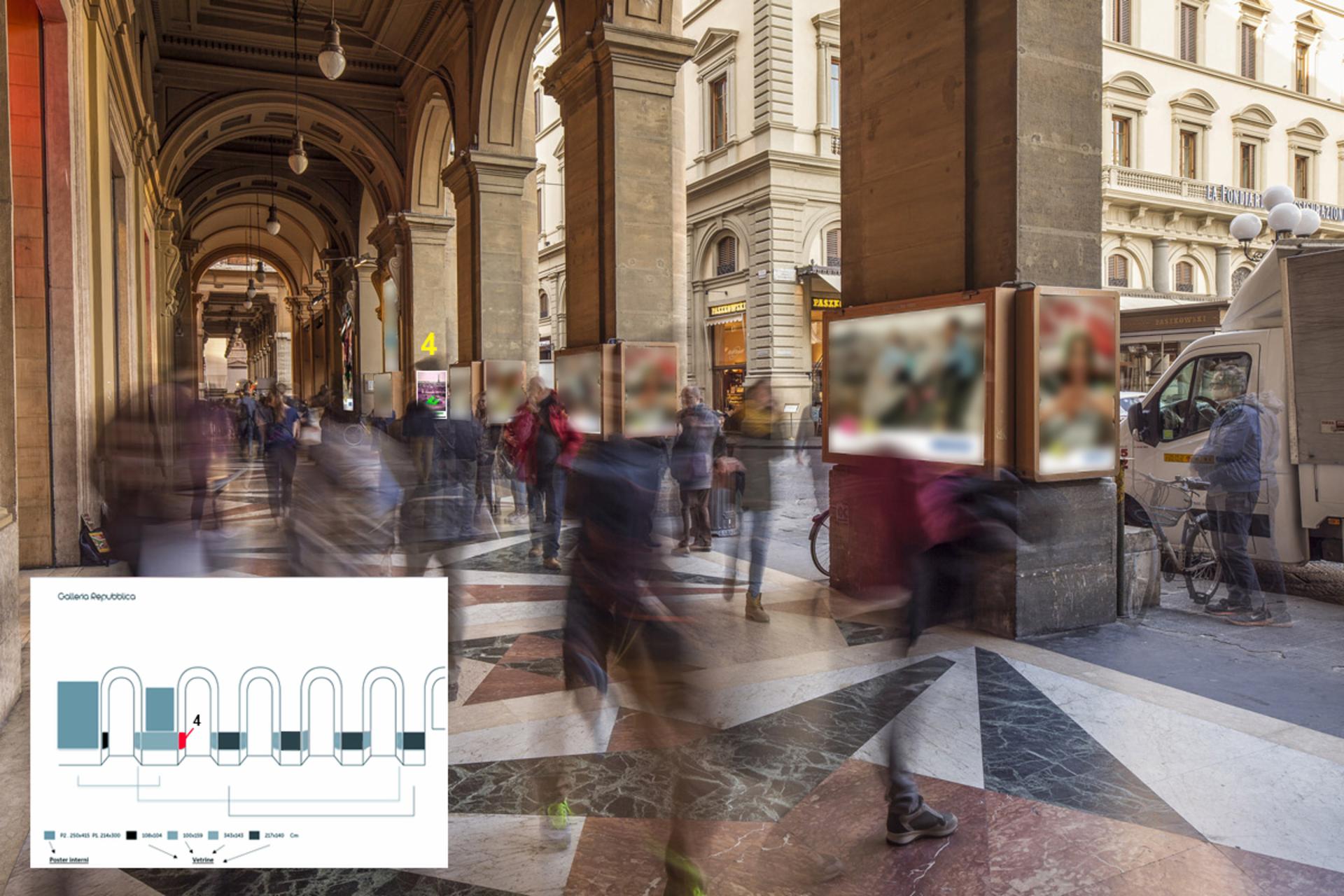 Impianto TOTEM a Firenze, in zona Moncler