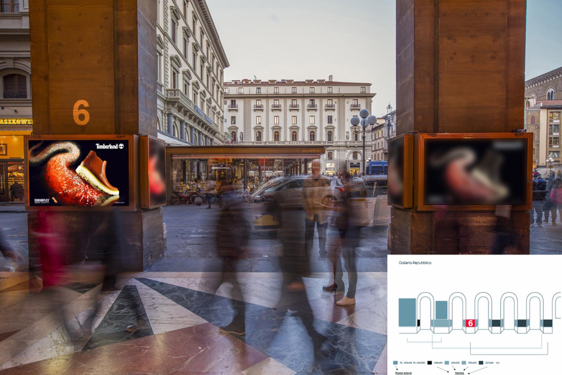 Impianto TOTEM a Firenze, in zona Moncler