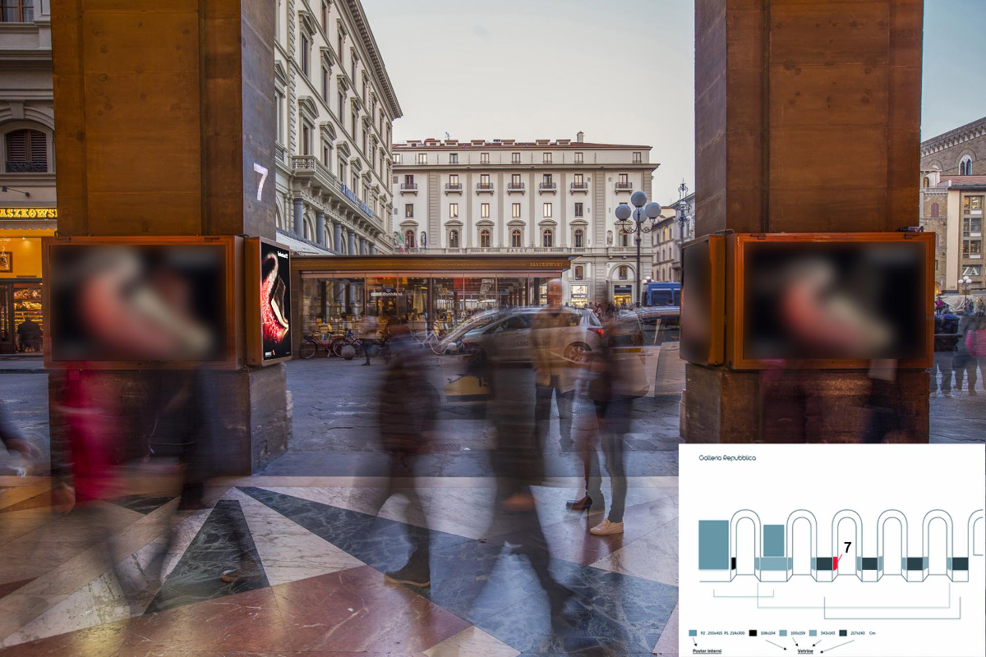 Impianto TOTEM a Firenze, in zona Moncler
