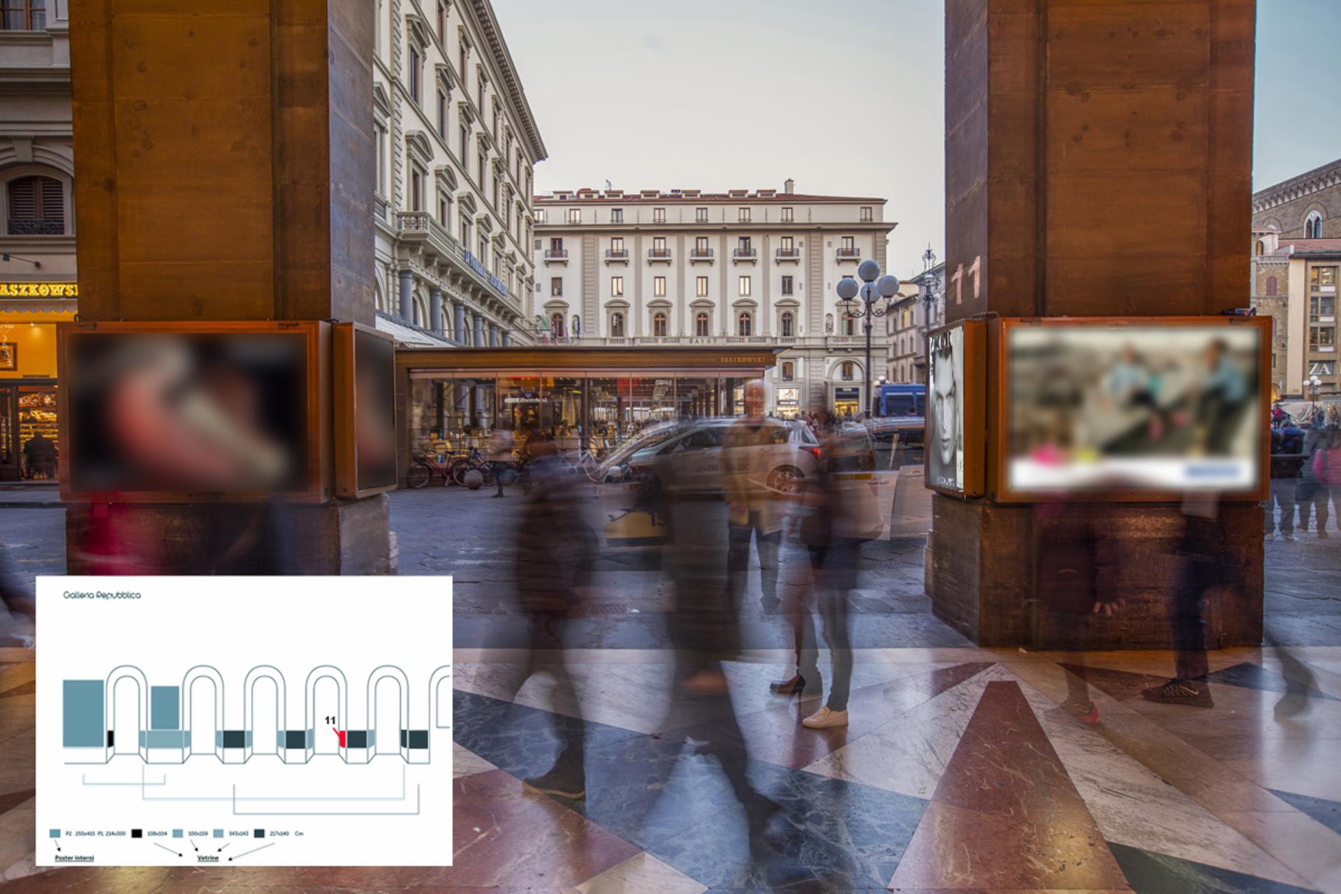 Impianto TOTEM a Firenze, in zona Moncler