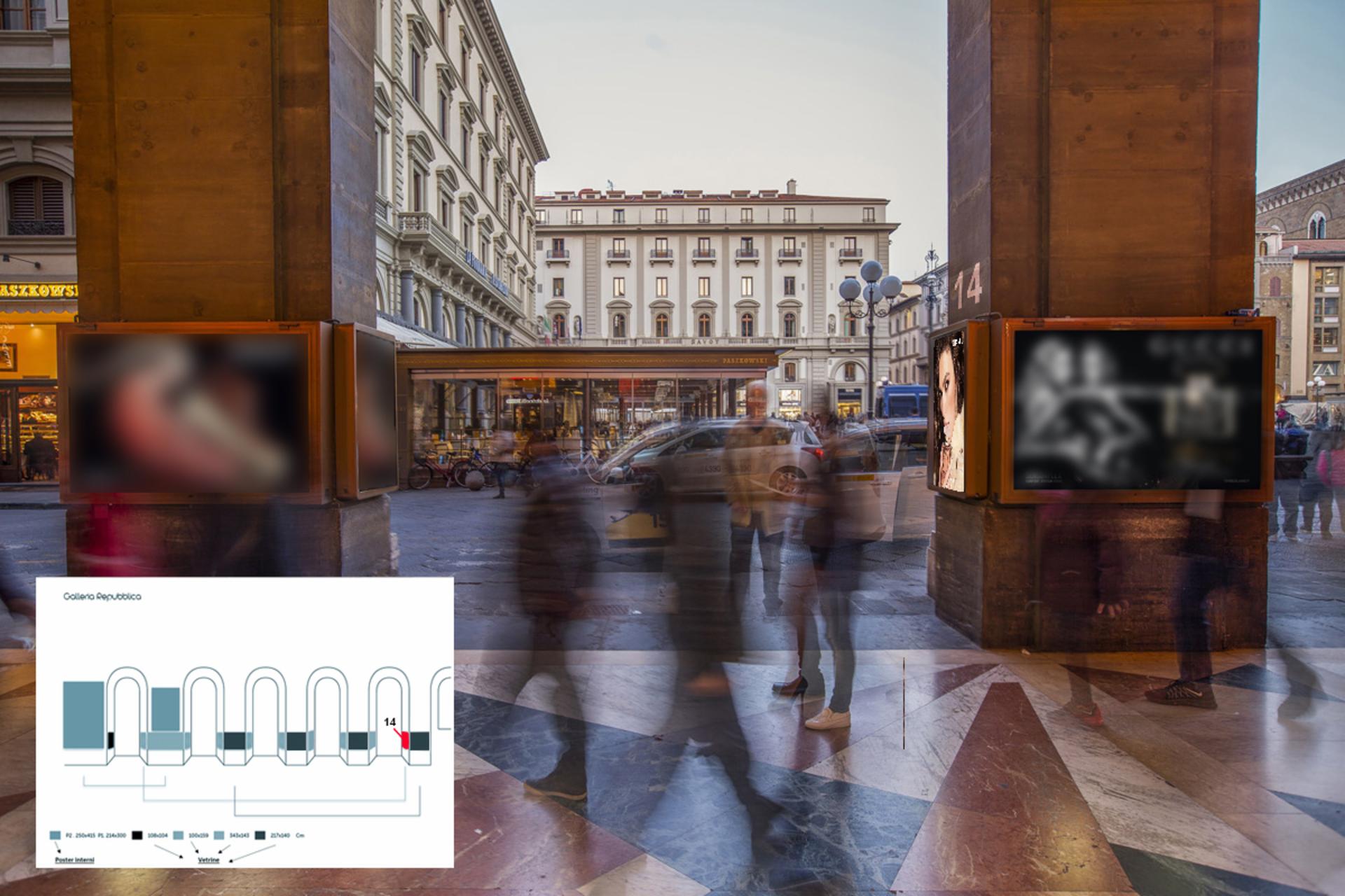 Impianto TOTEM a Firenze, in zona Moncler