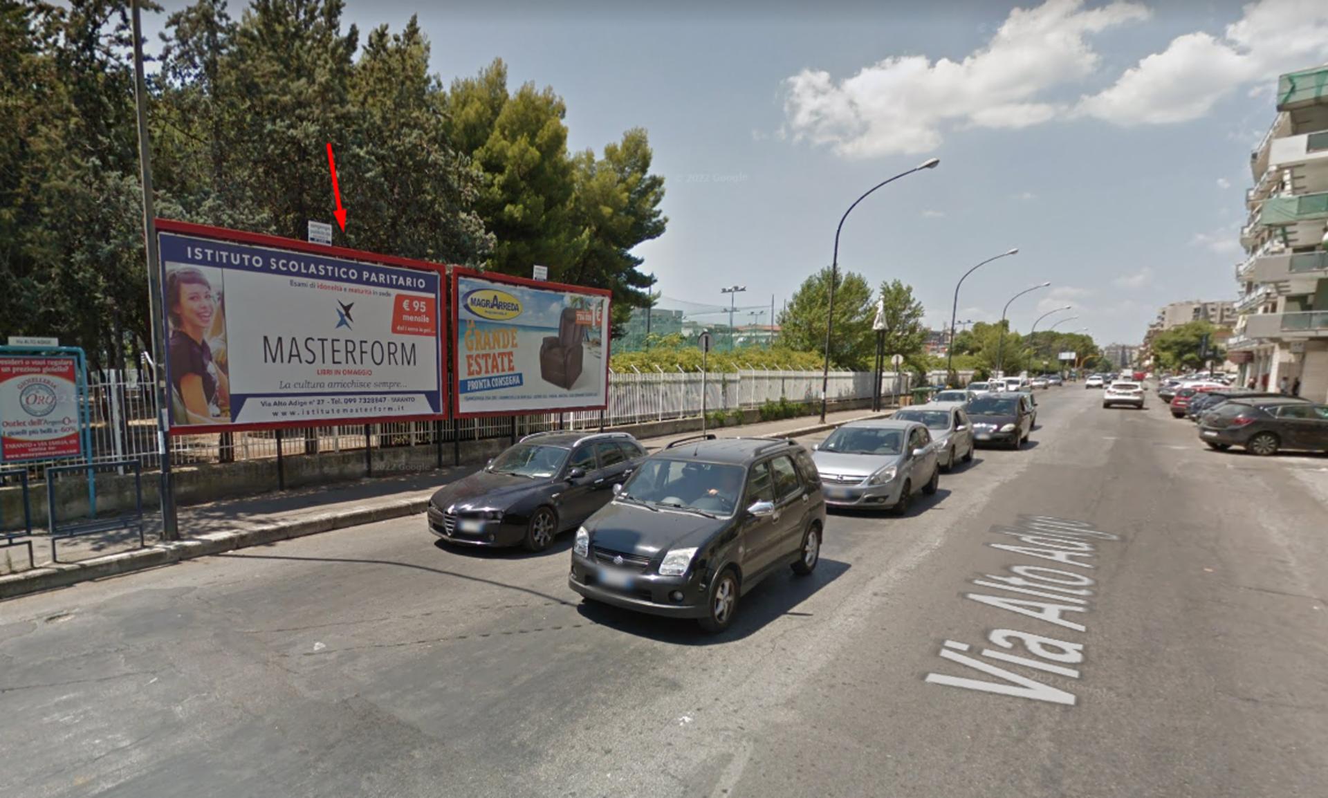 Impianto 6 X 3 a Taranto, in zona Gelateria Trani