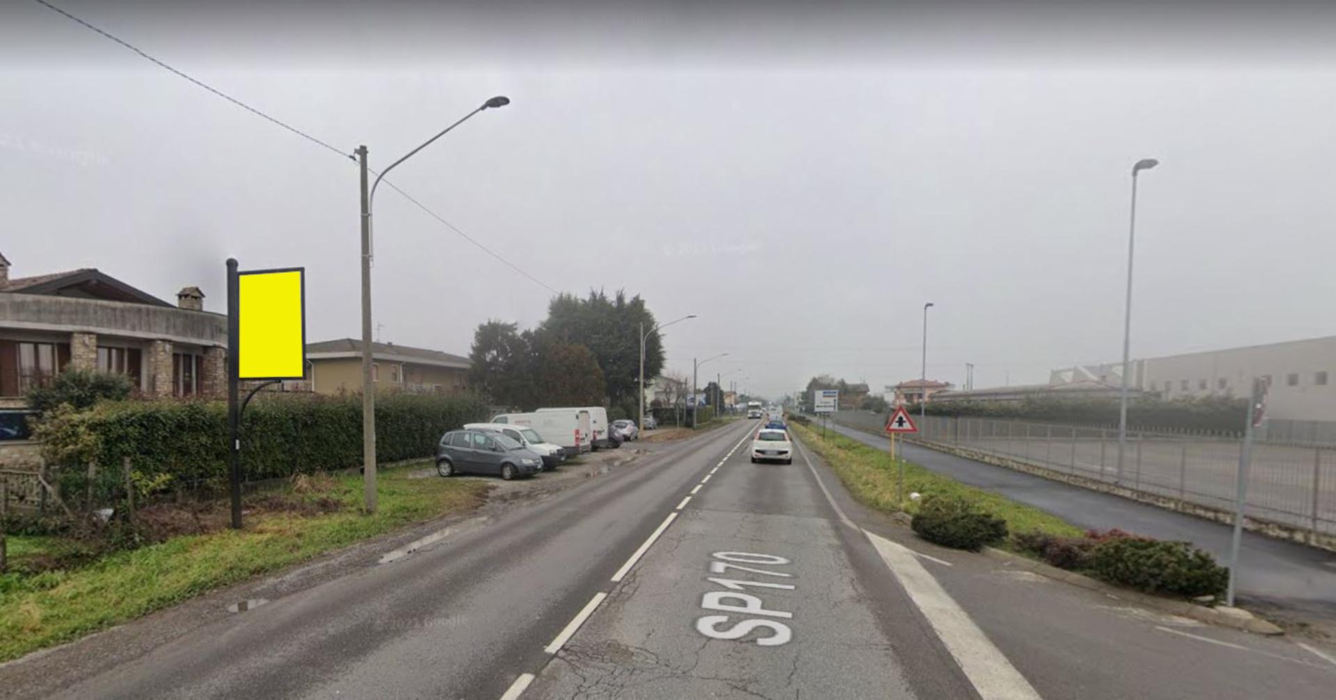 Impianto CARTELLONISTICA a Capriate San Gervasio, in zona Monumento agli alpini