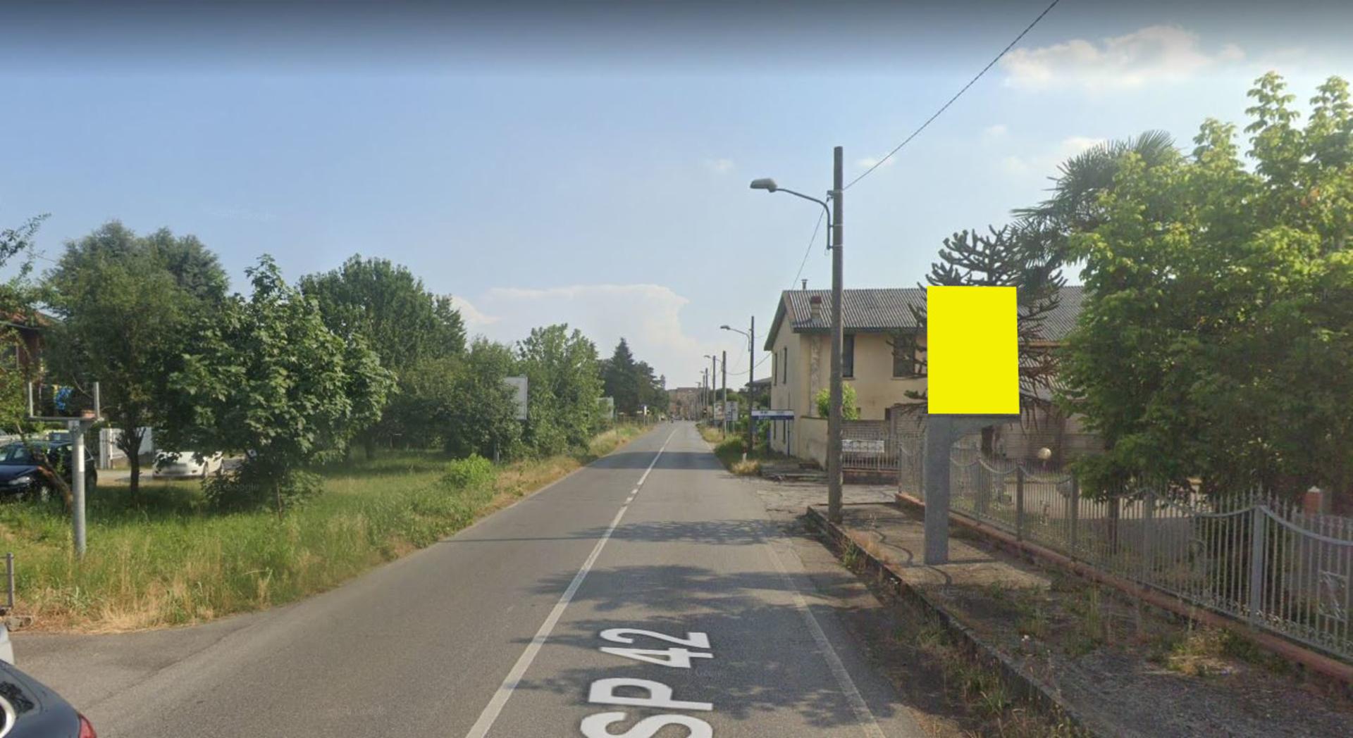 Impianto CARTELLONISTICA a Arcene, in zona Biblioteca Comunale Giancarlo Ferrari