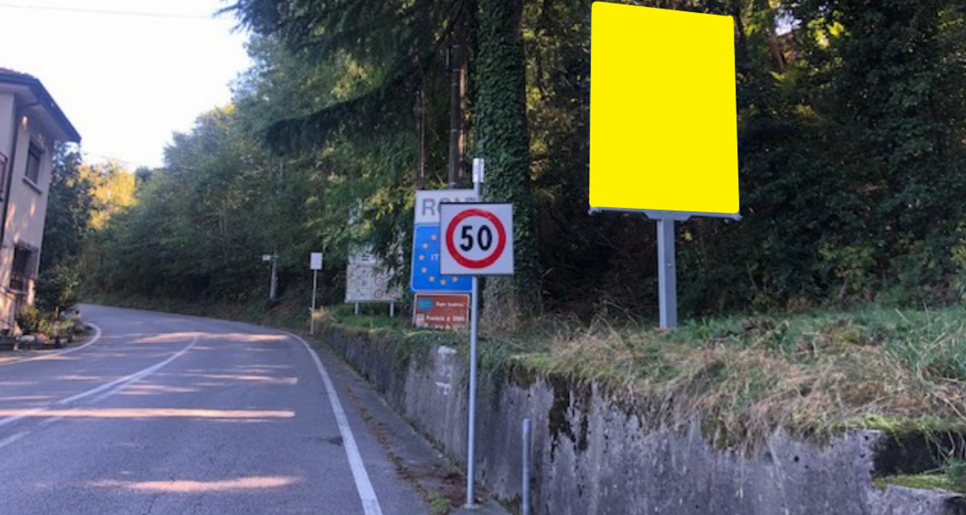 Impianto CARTELLONISTICA a Colonno, in zona Bar Tramonto