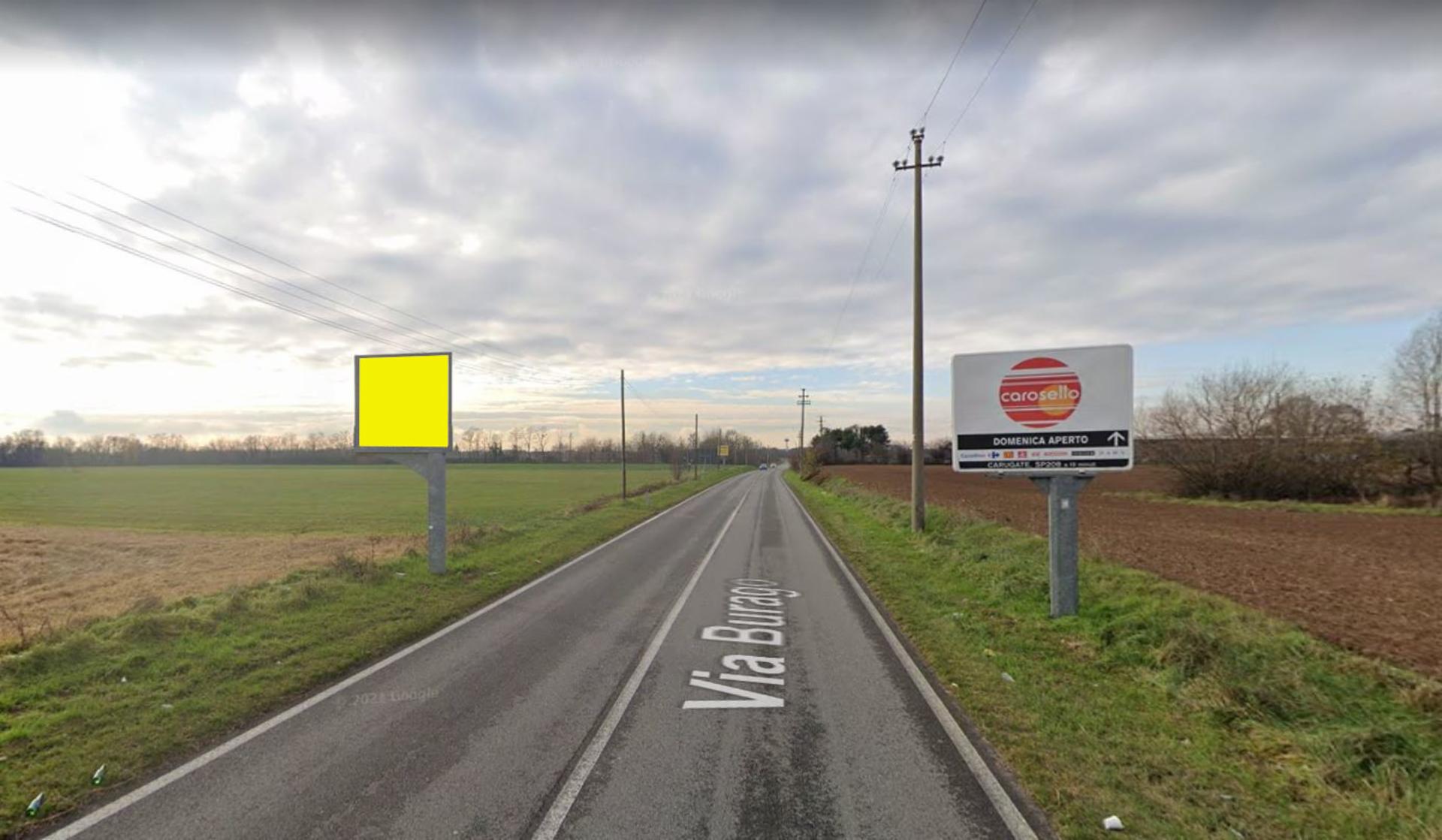 Impianto CARTELLONISTICA a Burago di Molgora, in zona Parcheggio Via Falcone