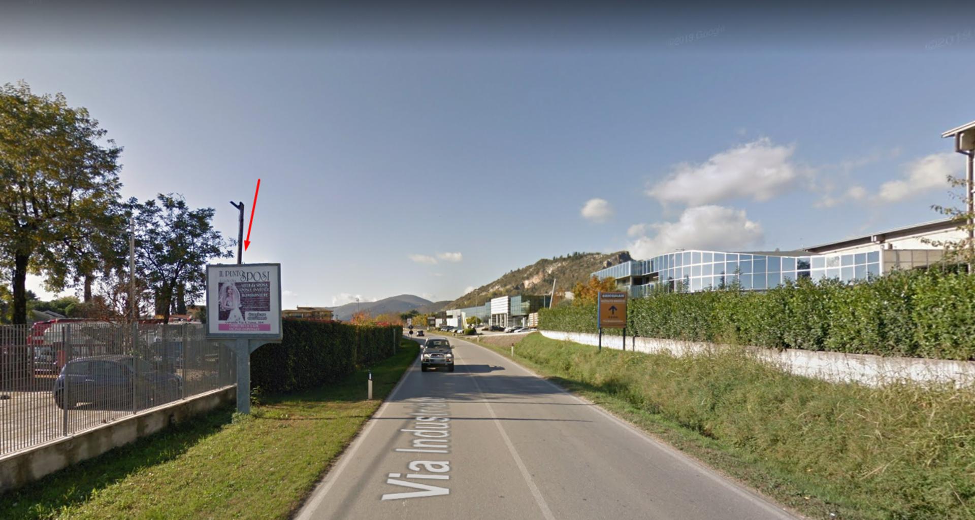 Impianto CARTELLONISTICA a Prevalle, in zona Prevalle bivio Prevalle
