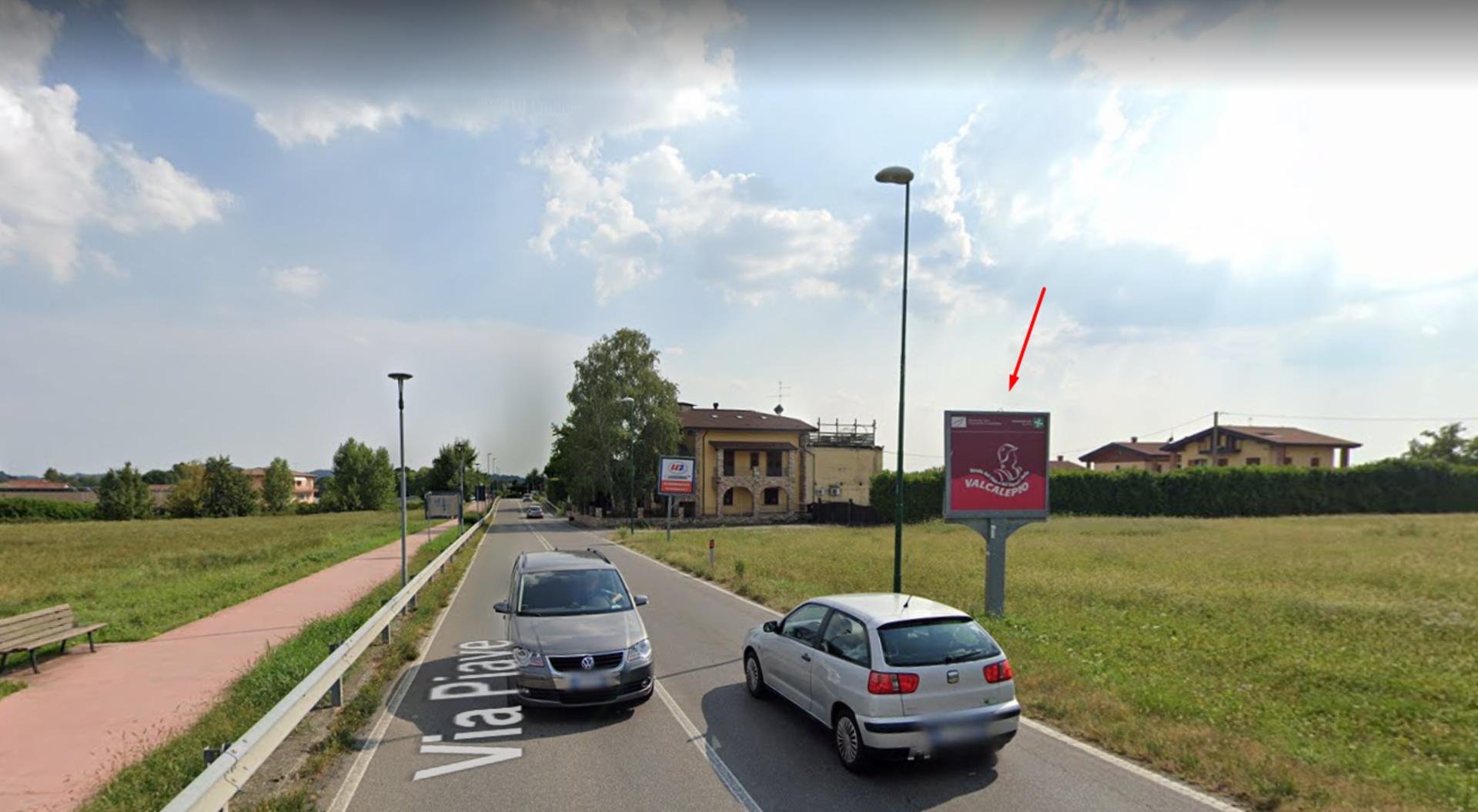 Impianto CARTELLONISTICA a Scanzorosciate, in zona Parco madre Teresa di Calcutta