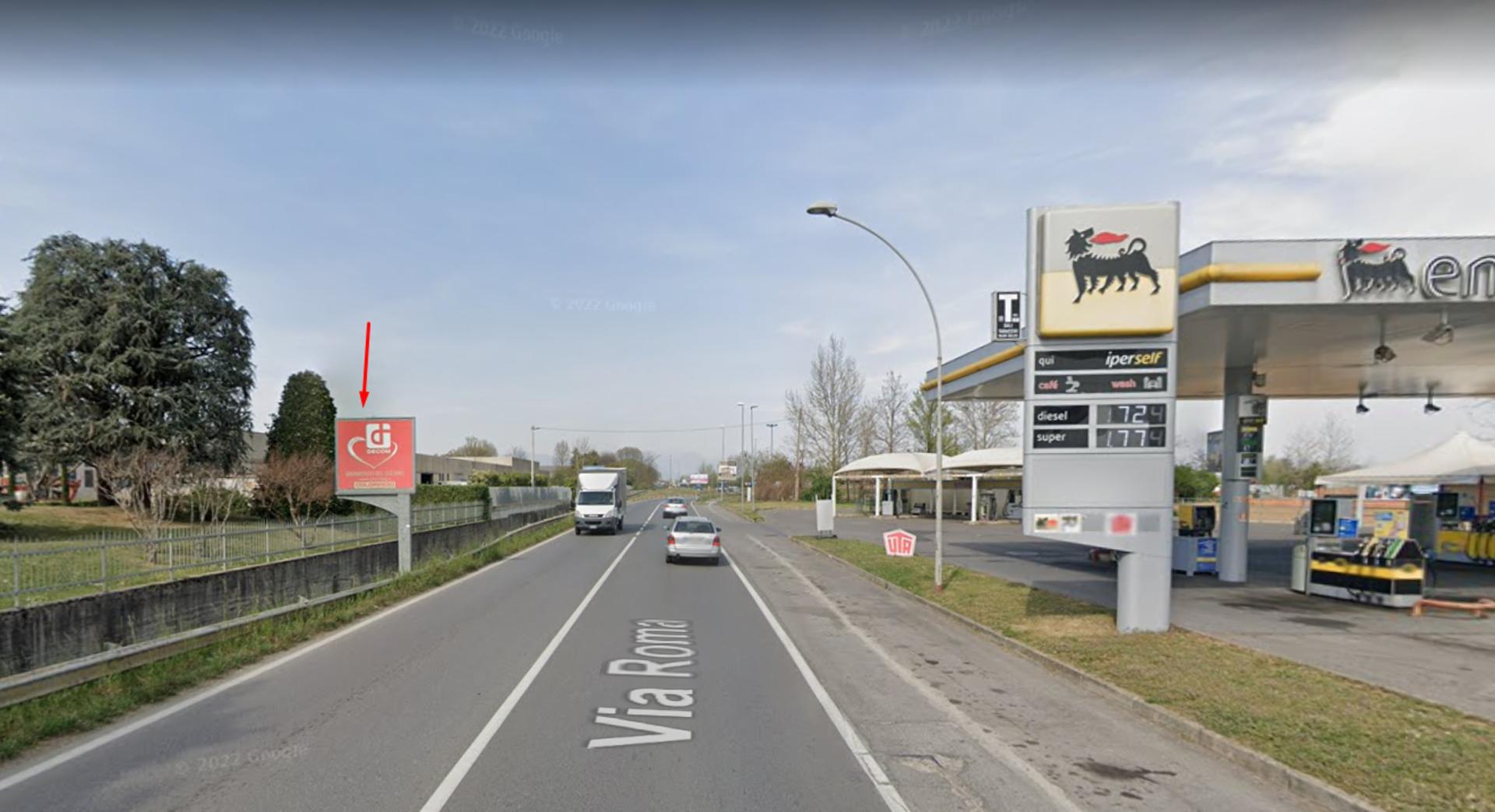 Impianto CARTELLONISTICA a Verdello, in zona Eni