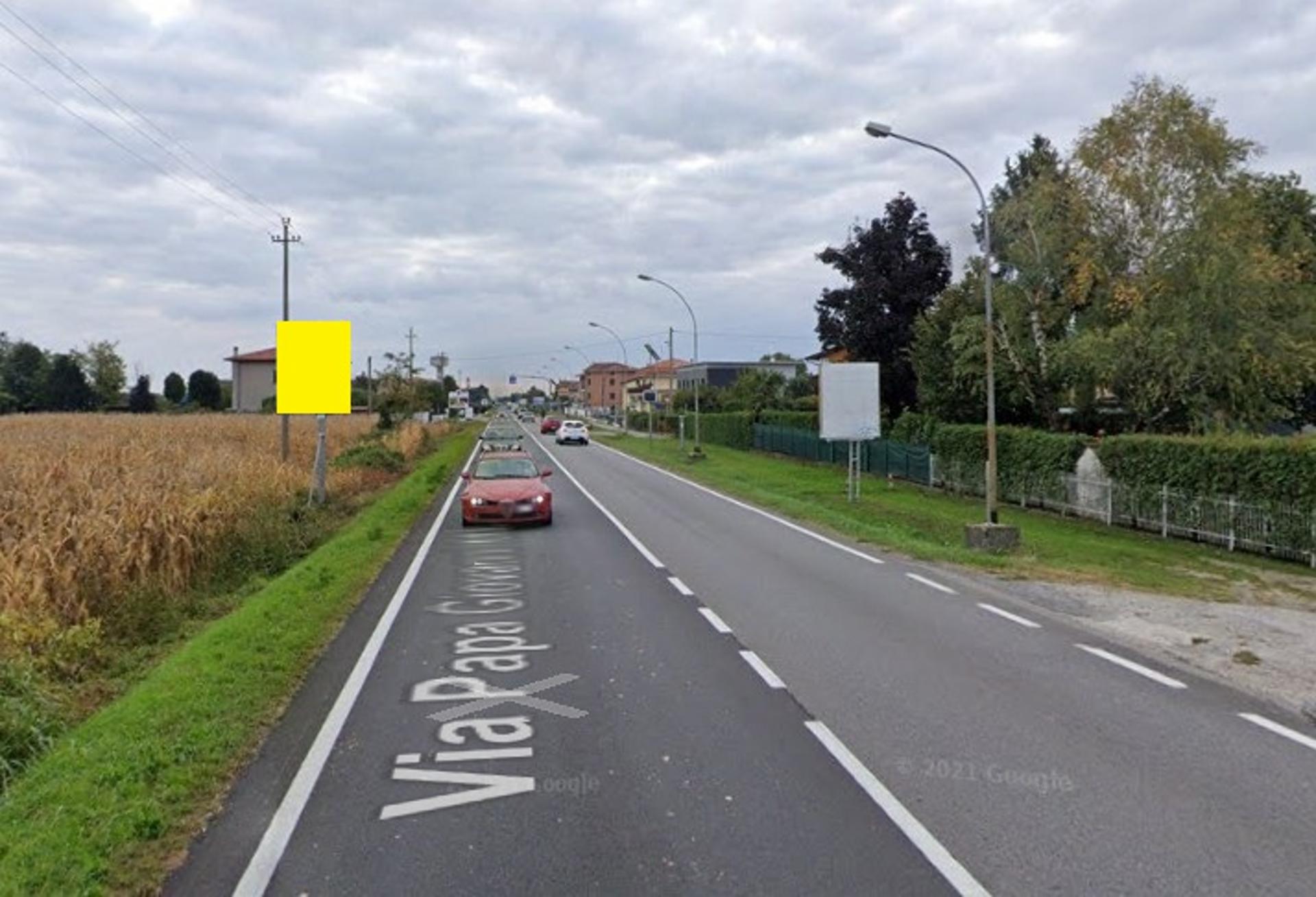 Impianto CARTELLONISTICA a Capriate San Gervasio, in zona Al Molo 13