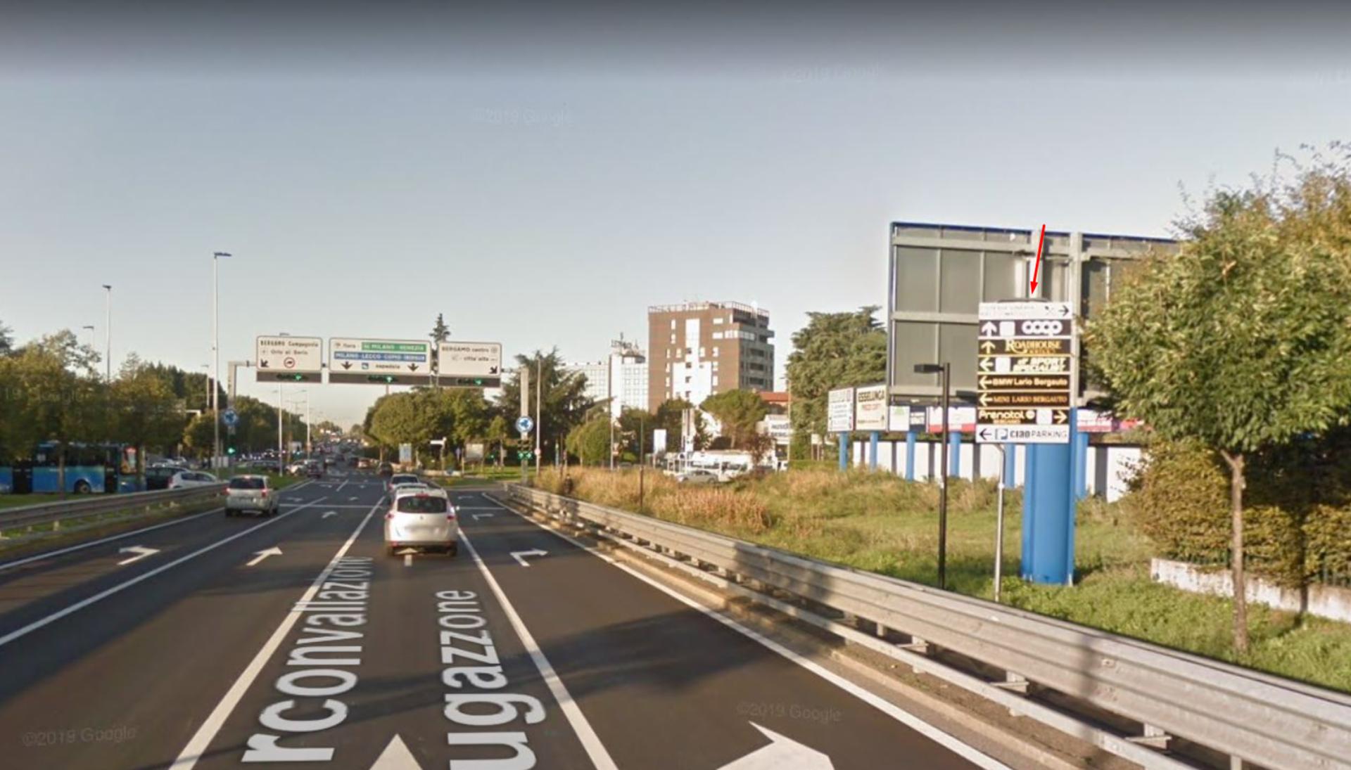 Impianto FRECCE / PREINSEGNE a Bergamo, in zona McDonald's