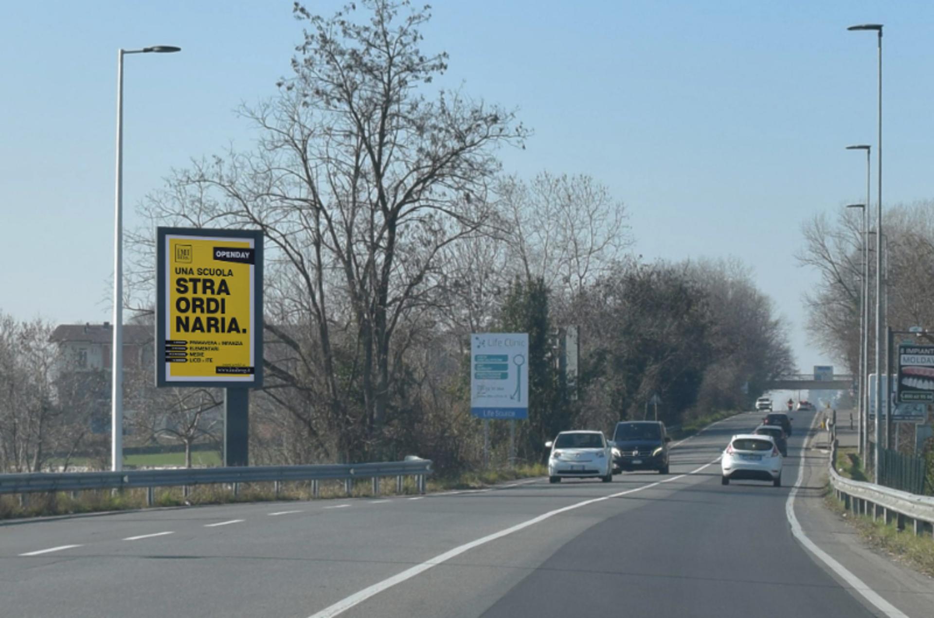 Impianto TOTEM a Bergamo, in zona Dipartimento di medicina e chirurgia
